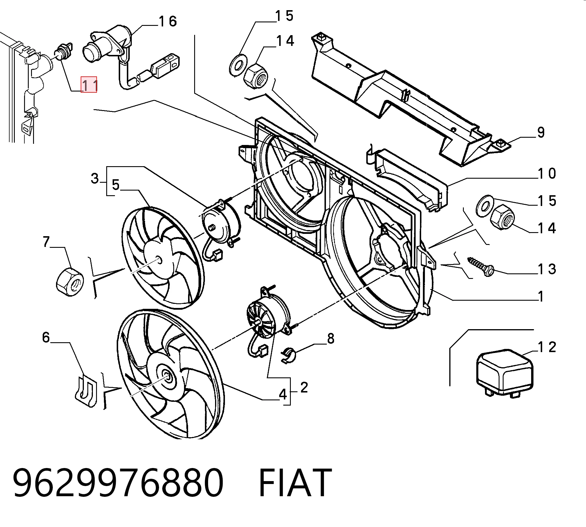 9629976880 Fiat/Alfa/Lancia