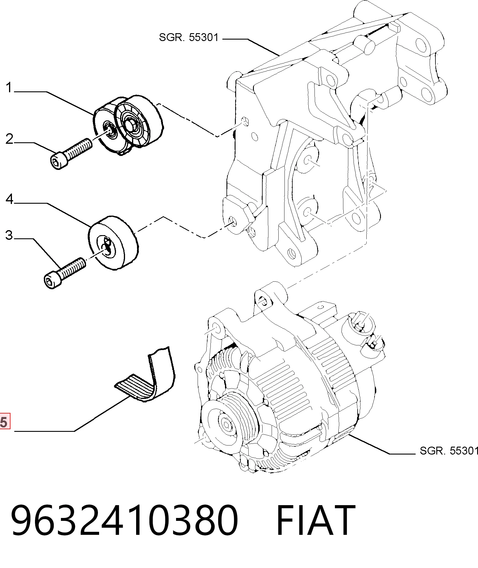 9632410380 Fiat/Alfa/Lancia