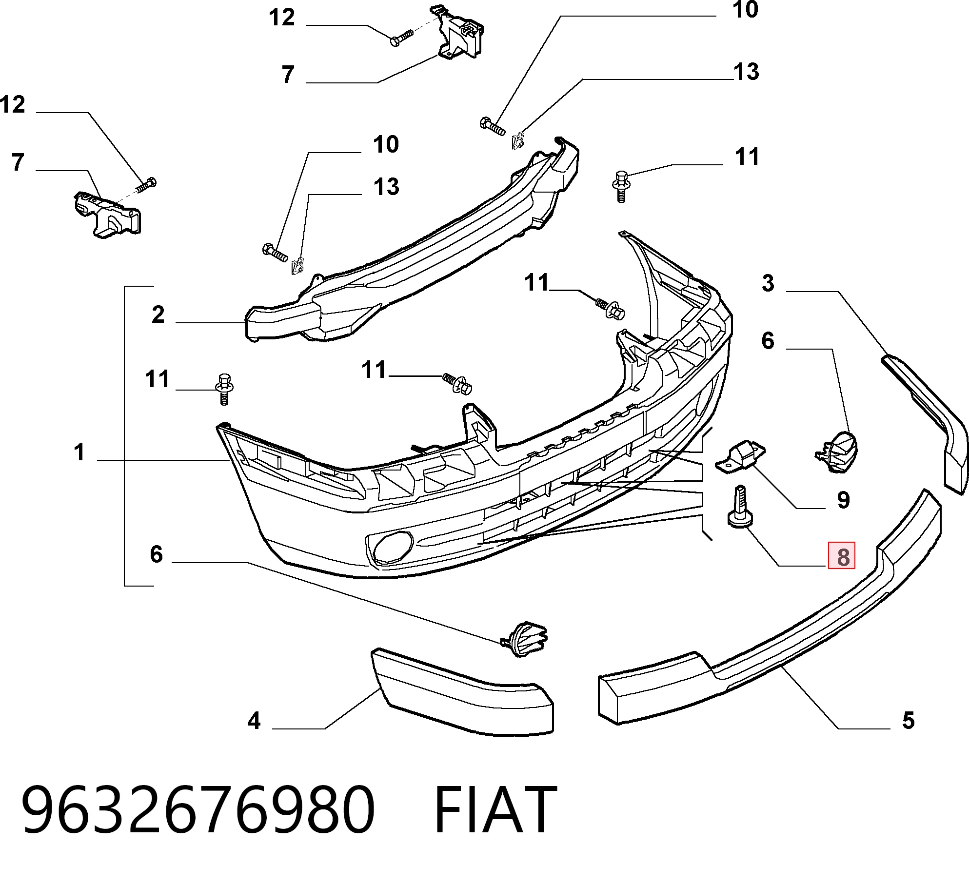 9632676980 Fiat/Alfa/Lancia