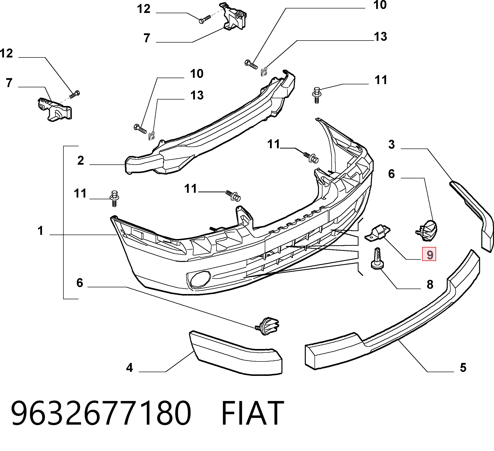 9632677180 Fiat/Alfa/Lancia