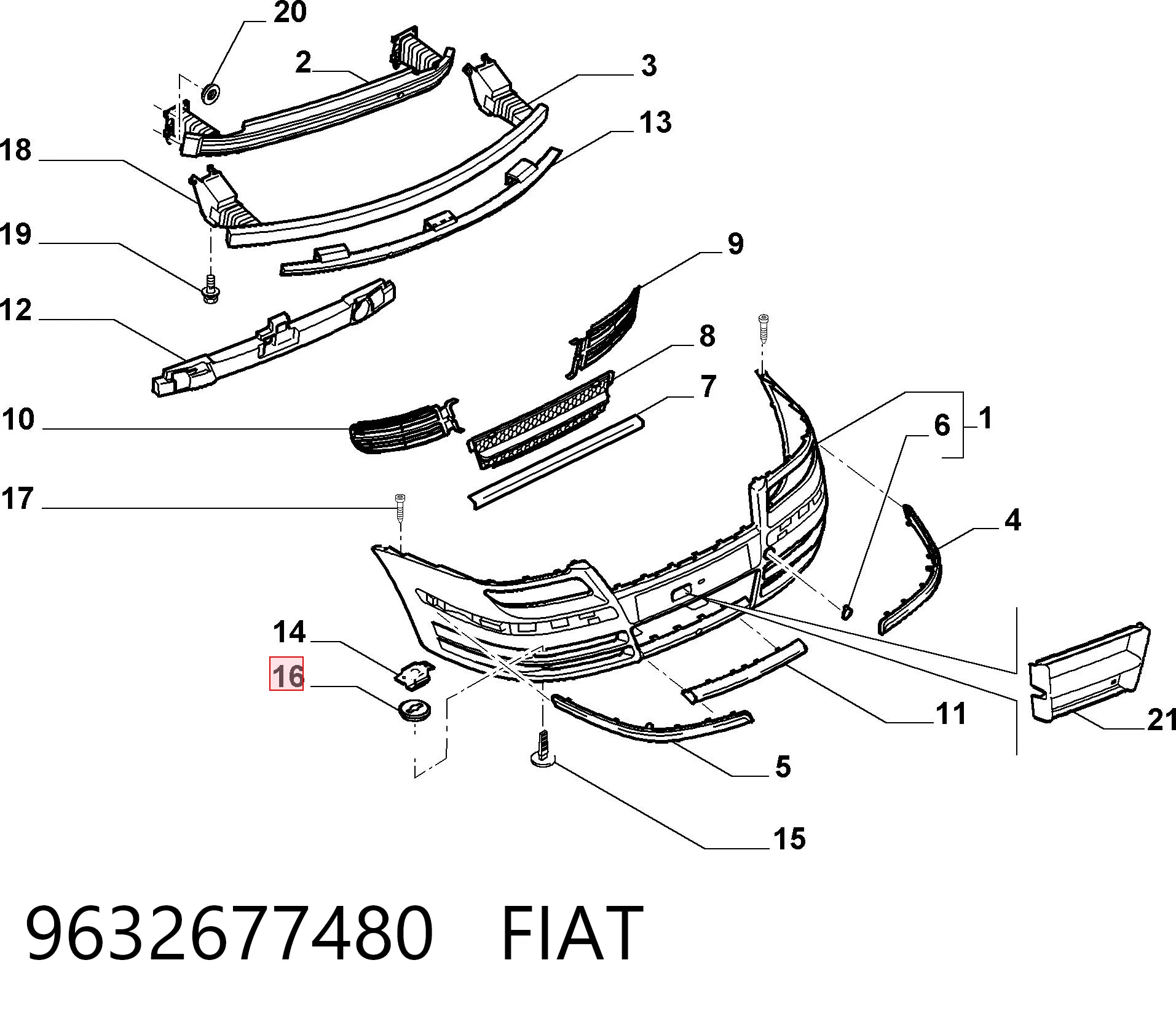 9632677480 Fiat/Alfa/Lancia