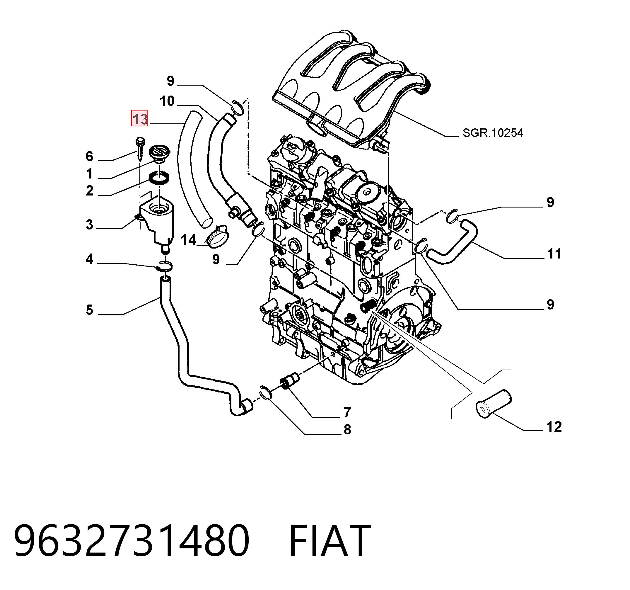 9632731480 Fiat/Alfa/Lancia
