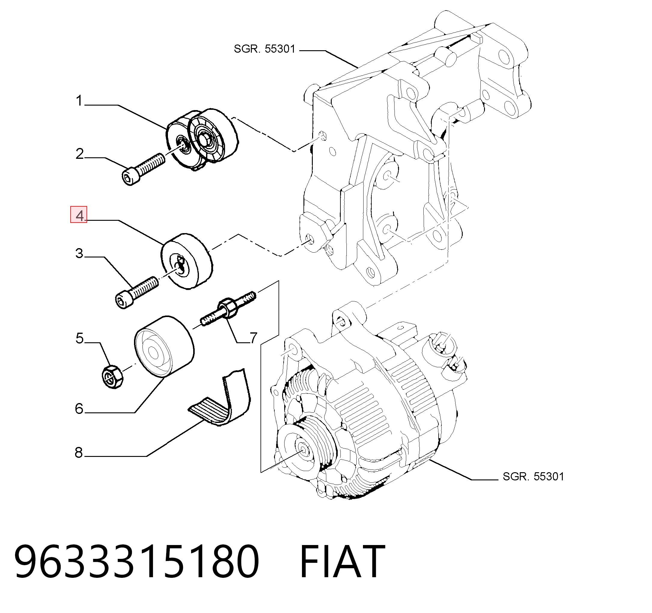 9633315180 Fiat/Alfa/Lancia