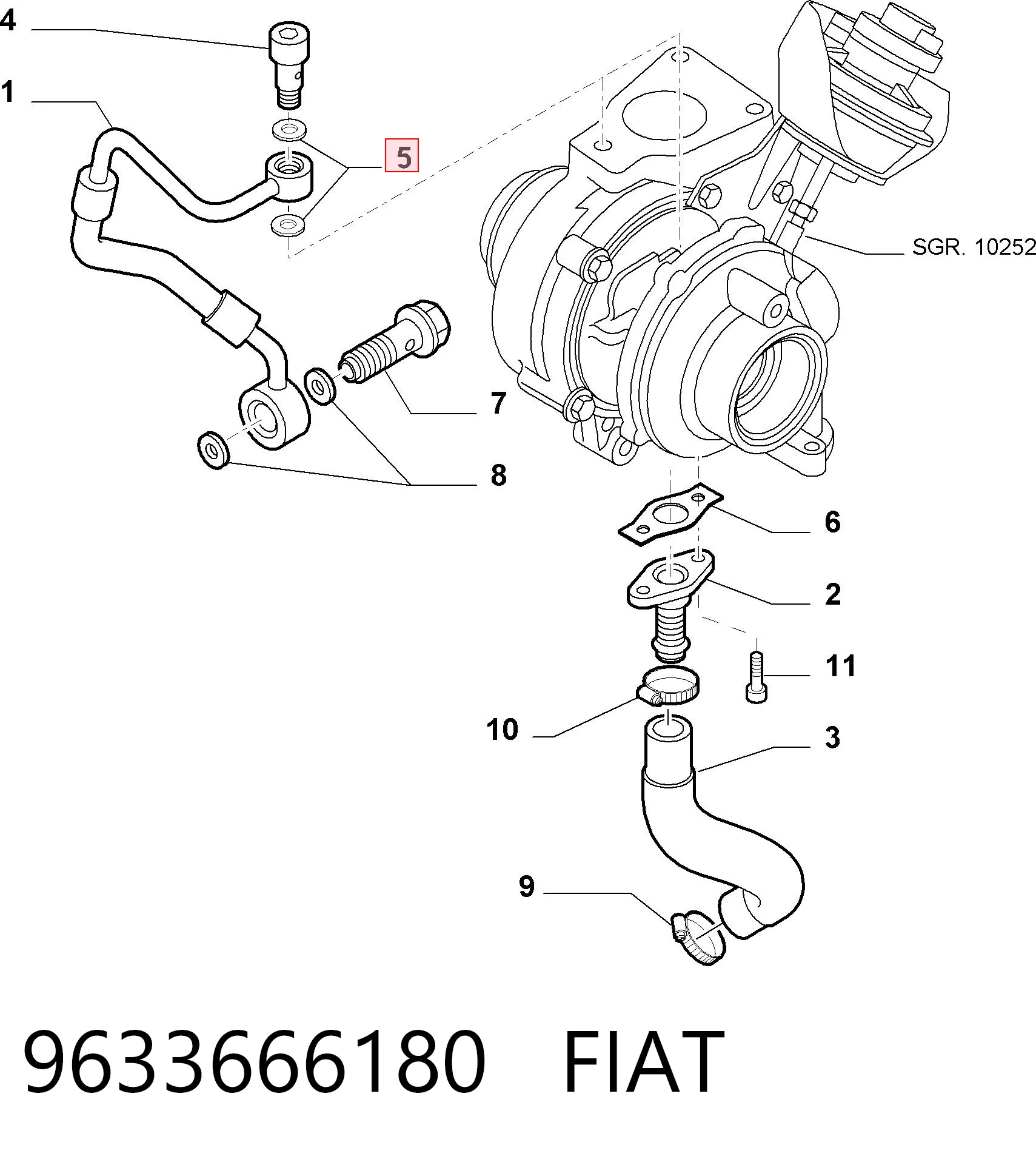 9633666180 Fiat/Alfa/Lancia