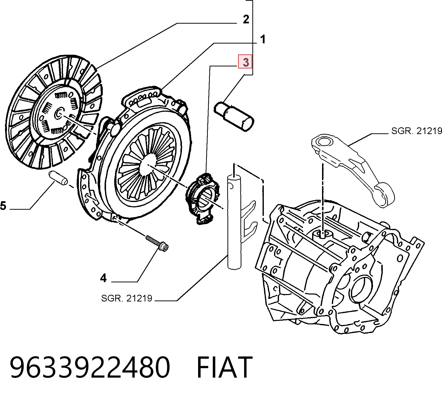 Cojinete de embrague para Citroen C5 RW