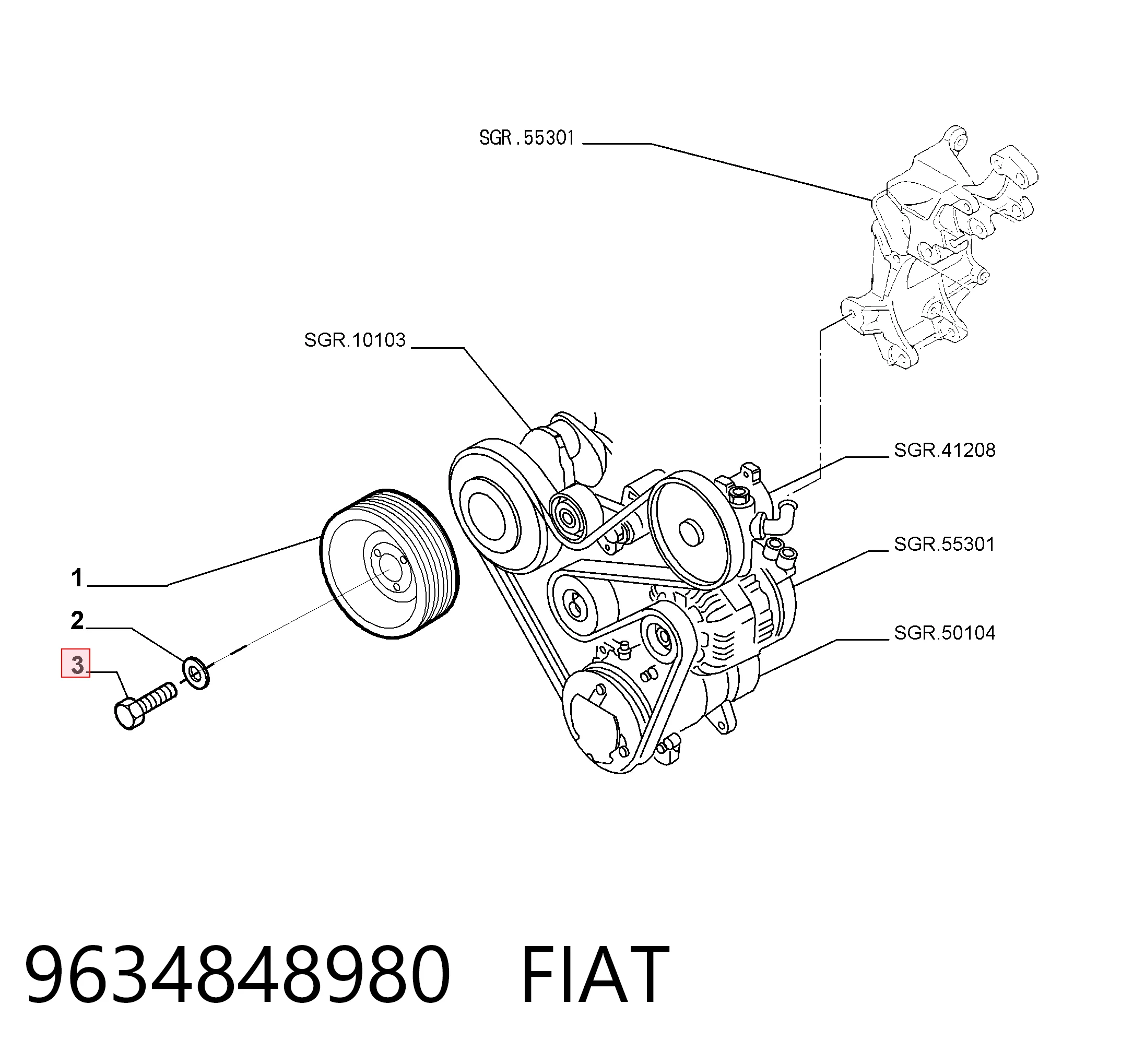 9634848980 Fiat/Alfa/Lancia