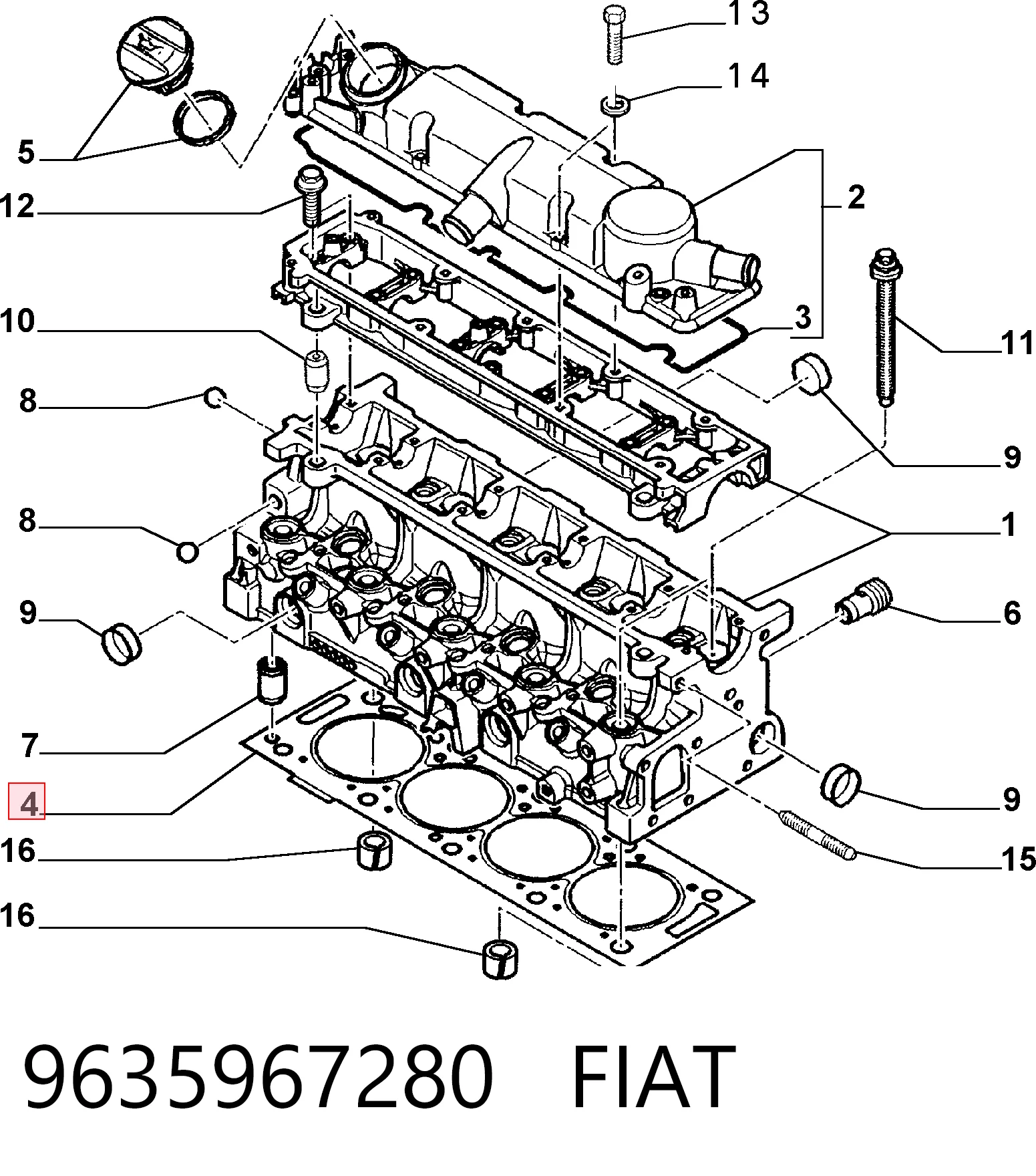 9635967280 Fiat/Alfa/Lancia