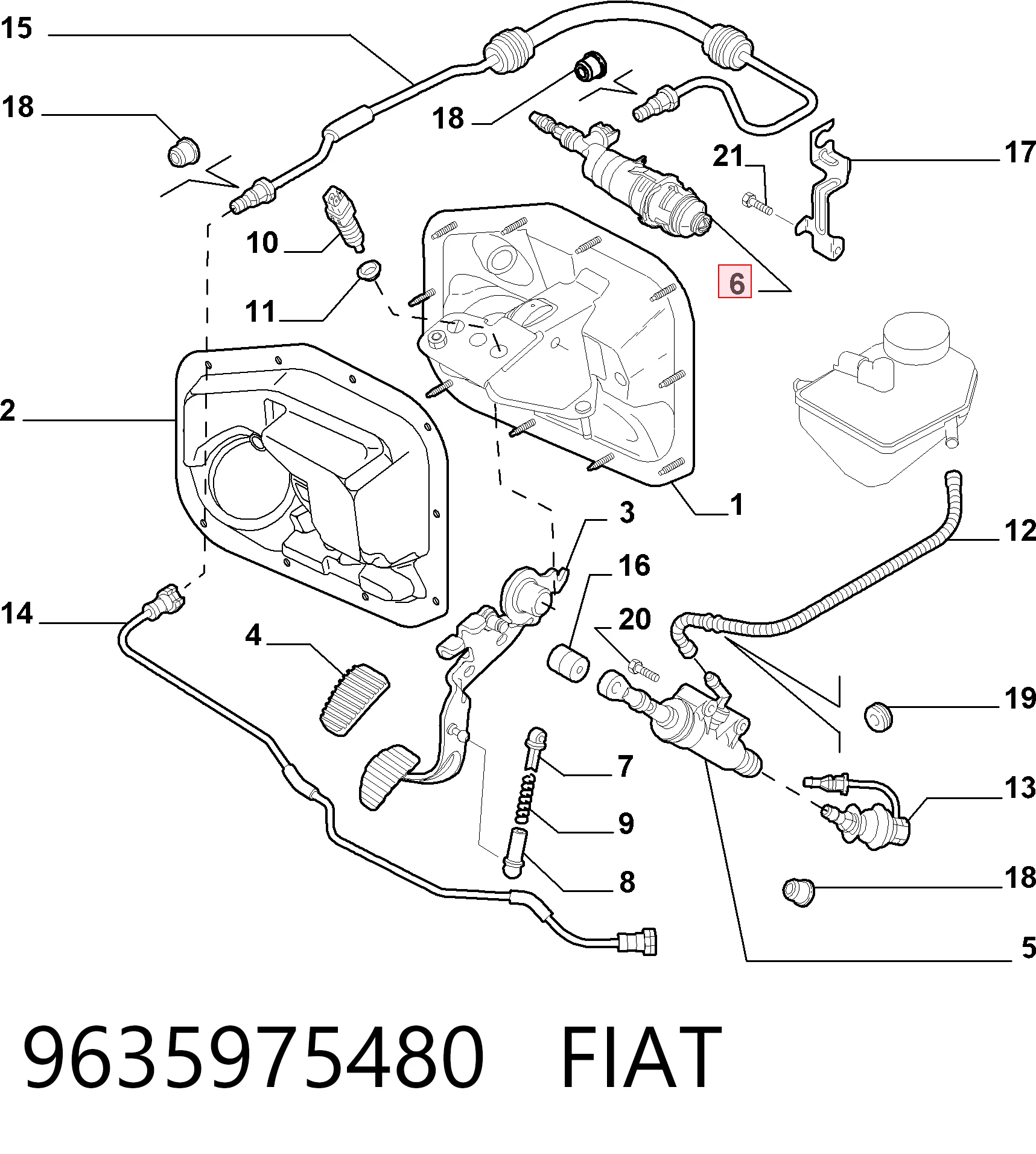 9635975480 Fiat/Alfa/Lancia