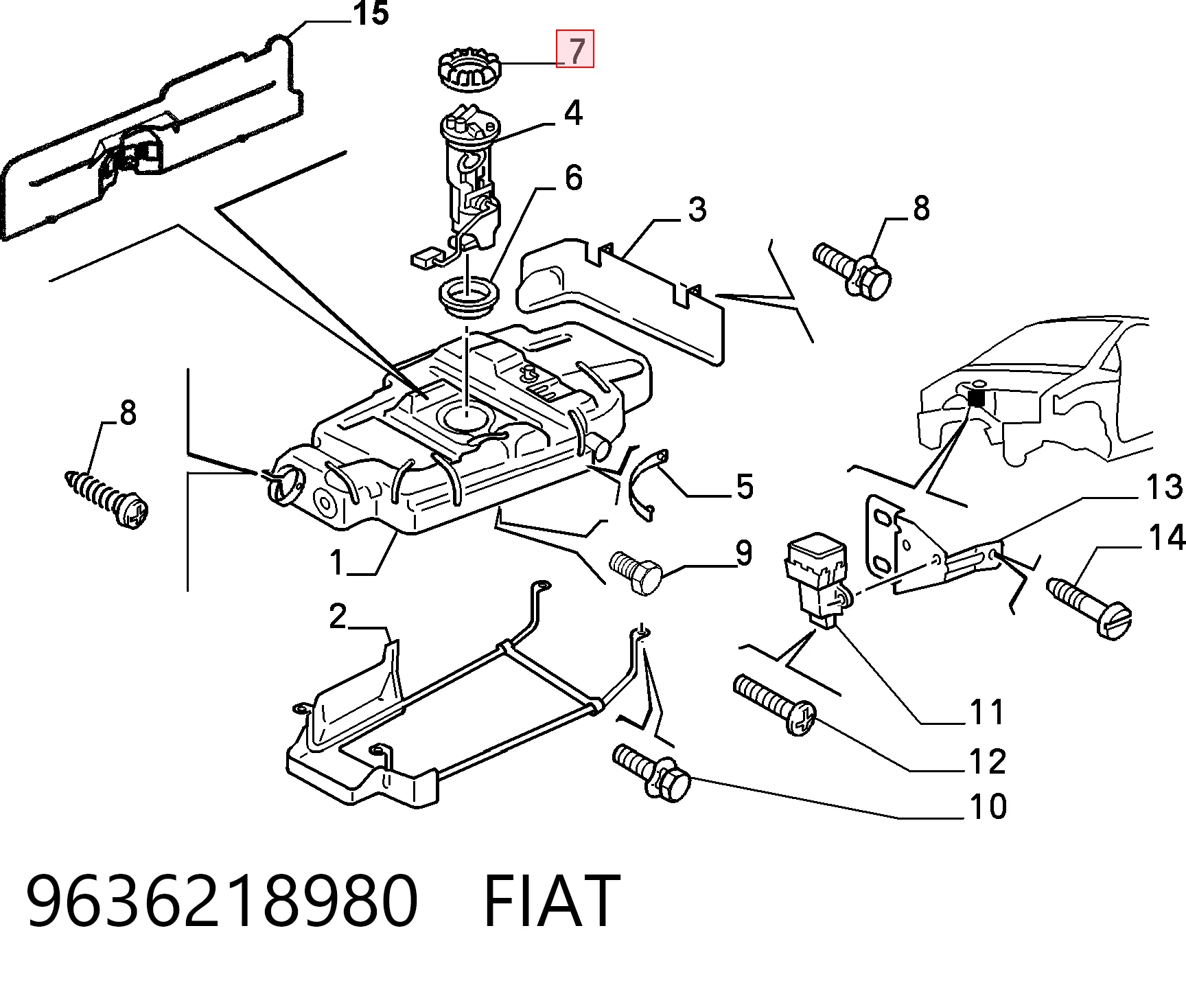 9636218980 Fiat/Alfa/Lancia