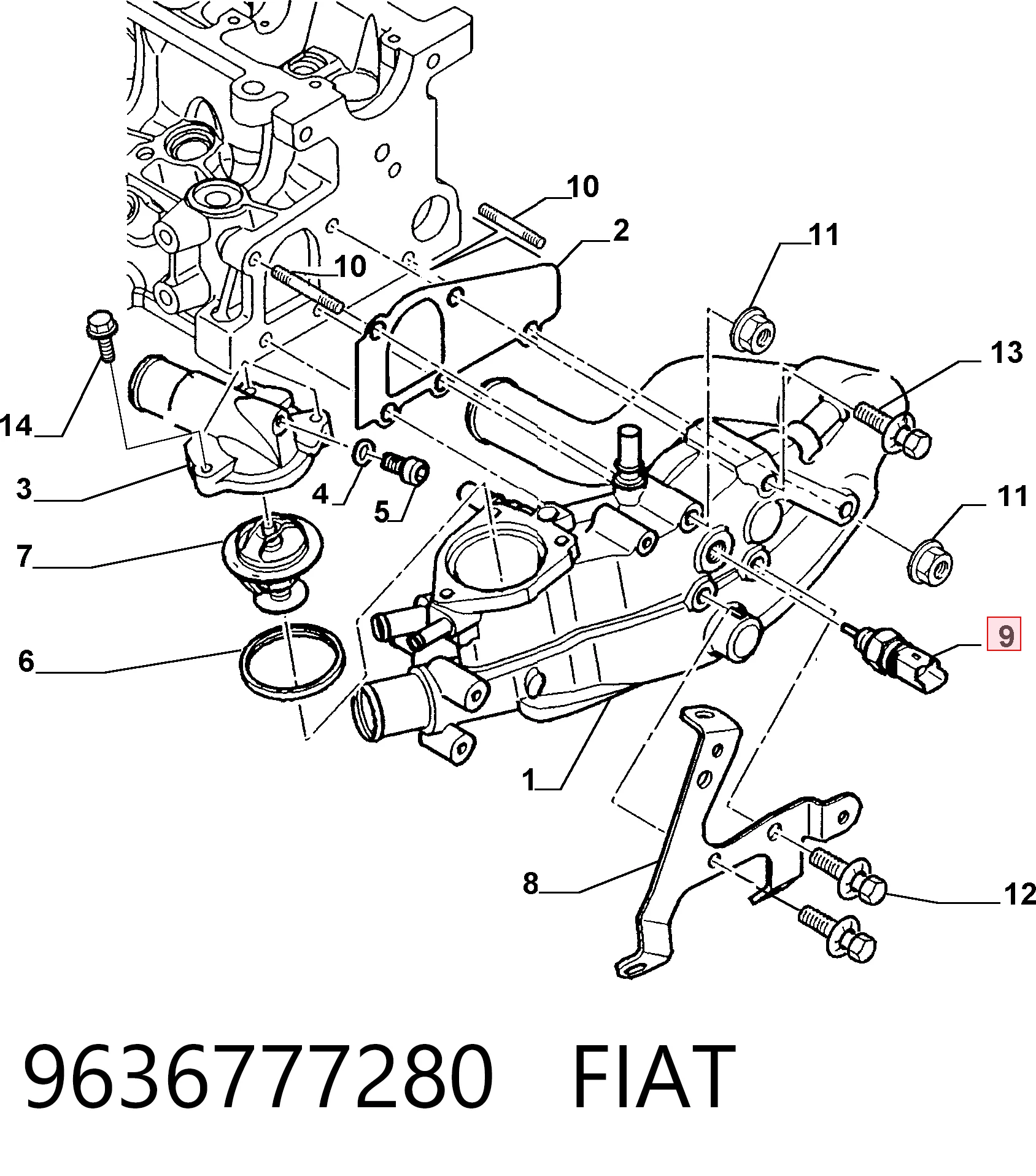 9636777280 Fiat/Alfa/Lancia
