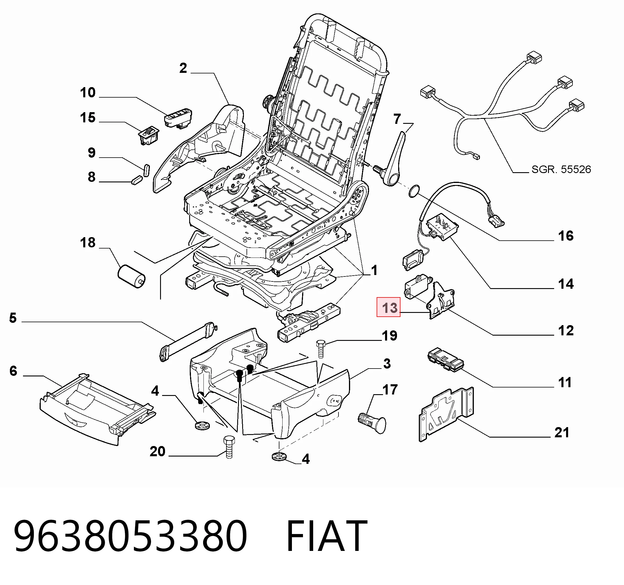 9638053380 Fiat/Alfa/Lancia