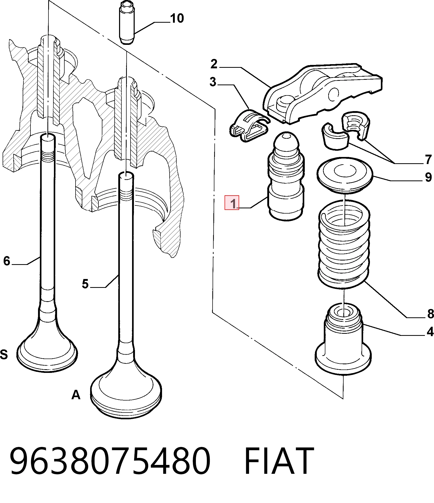 9638075480 Fiat/Alfa/Lancia