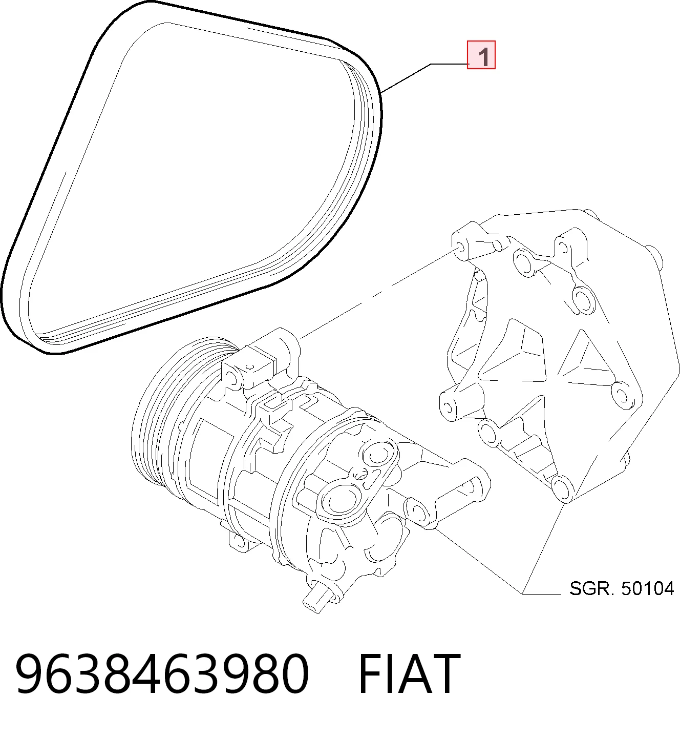 9638463980 Fiat/Alfa/Lancia