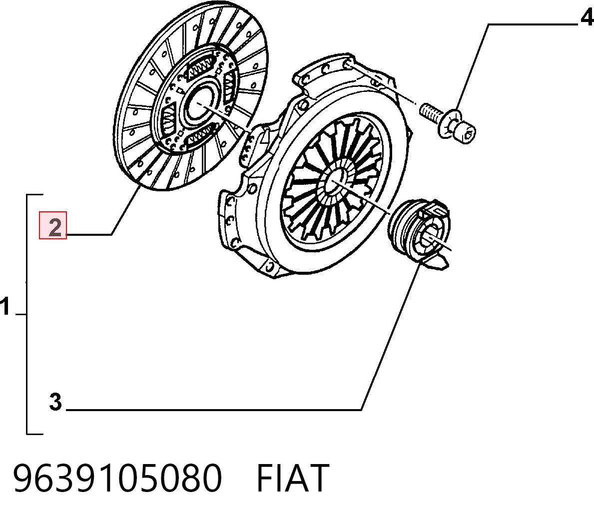 9639105080 Fiat/Alfa/Lancia