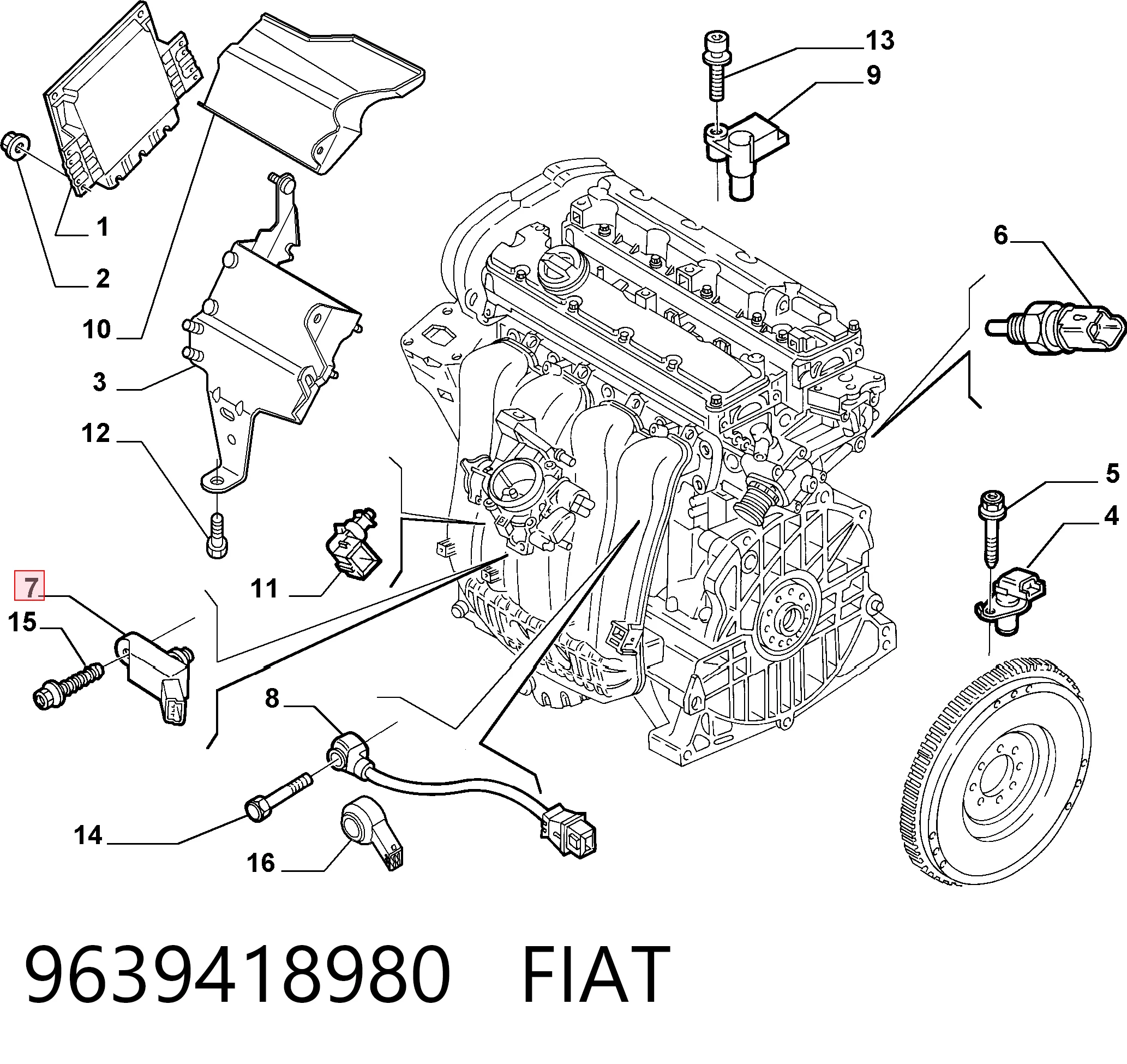 9639418980 Fiat/Alfa/Lancia