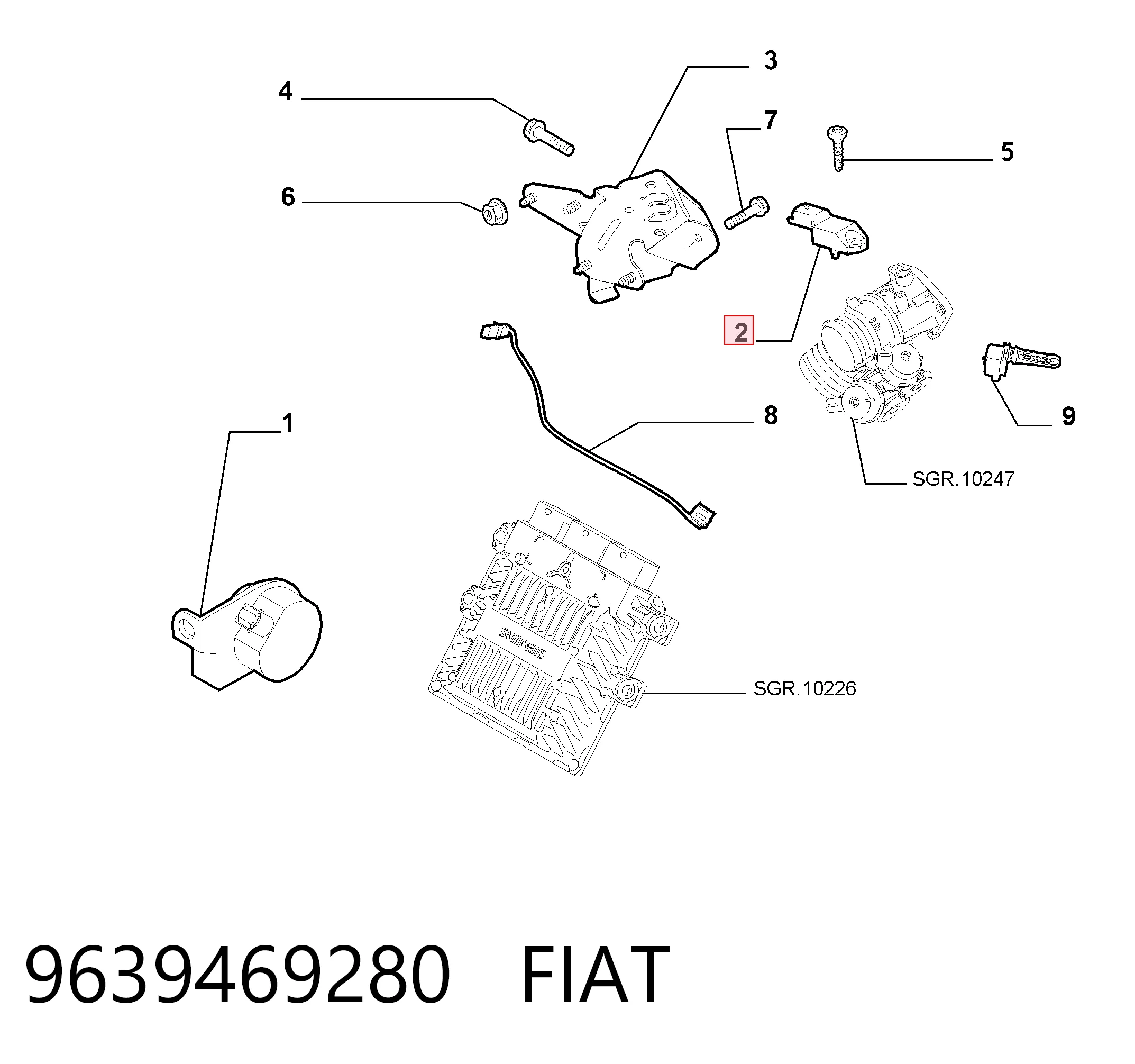 9639469280 Fiat/Alfa/Lancia