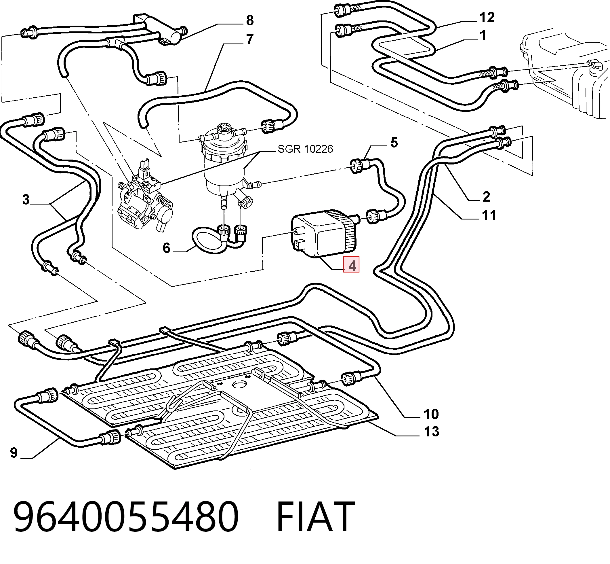 9640055480 Fiat/Alfa/Lancia