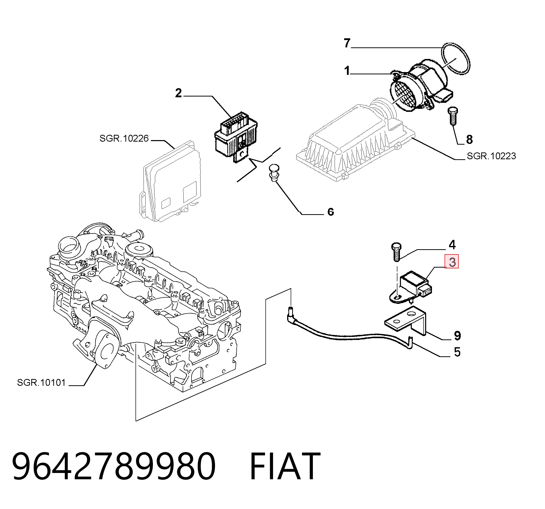9642789980 Fiat/Alfa/Lancia
