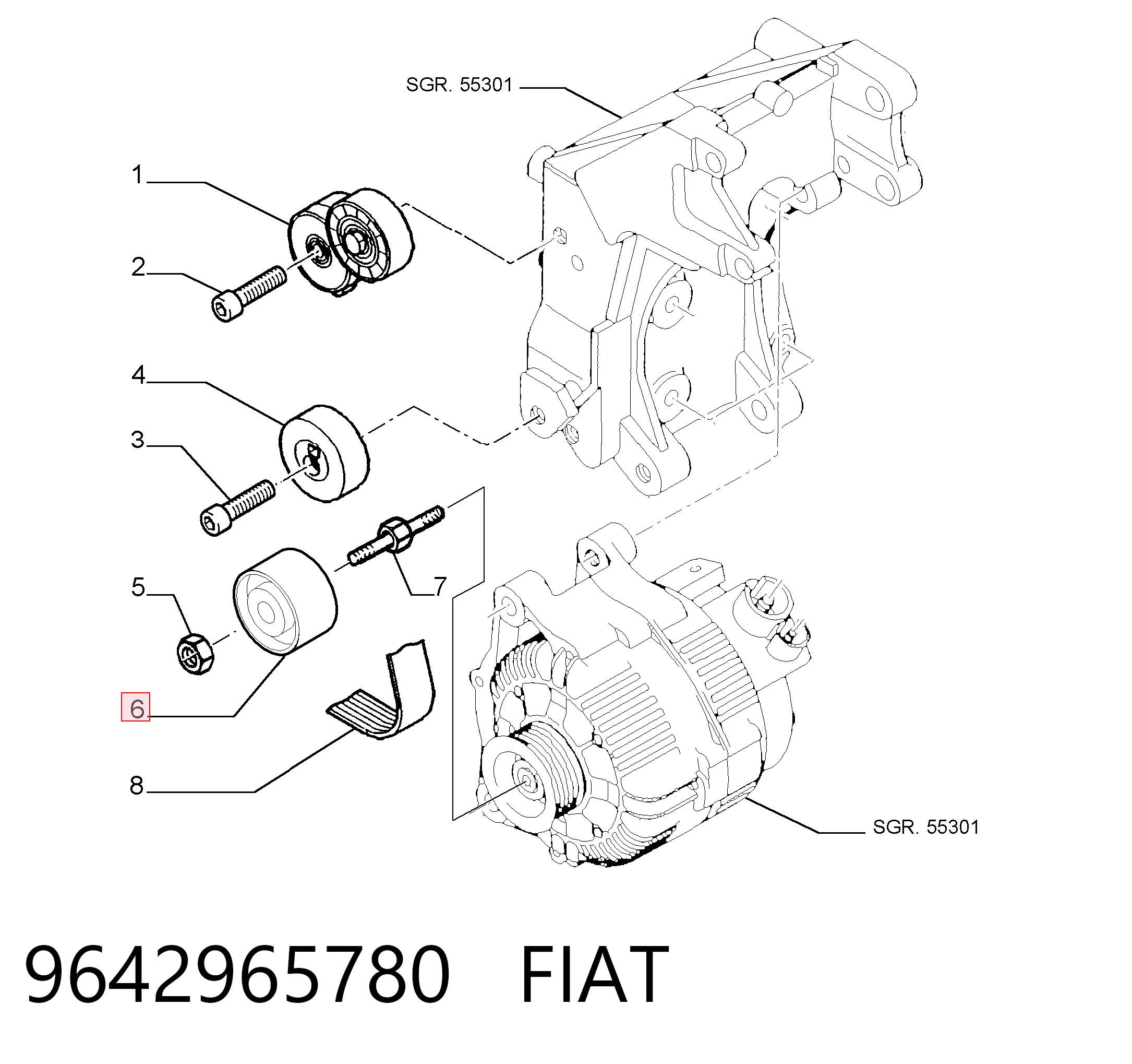 9642965780 Fiat/Alfa/Lancia