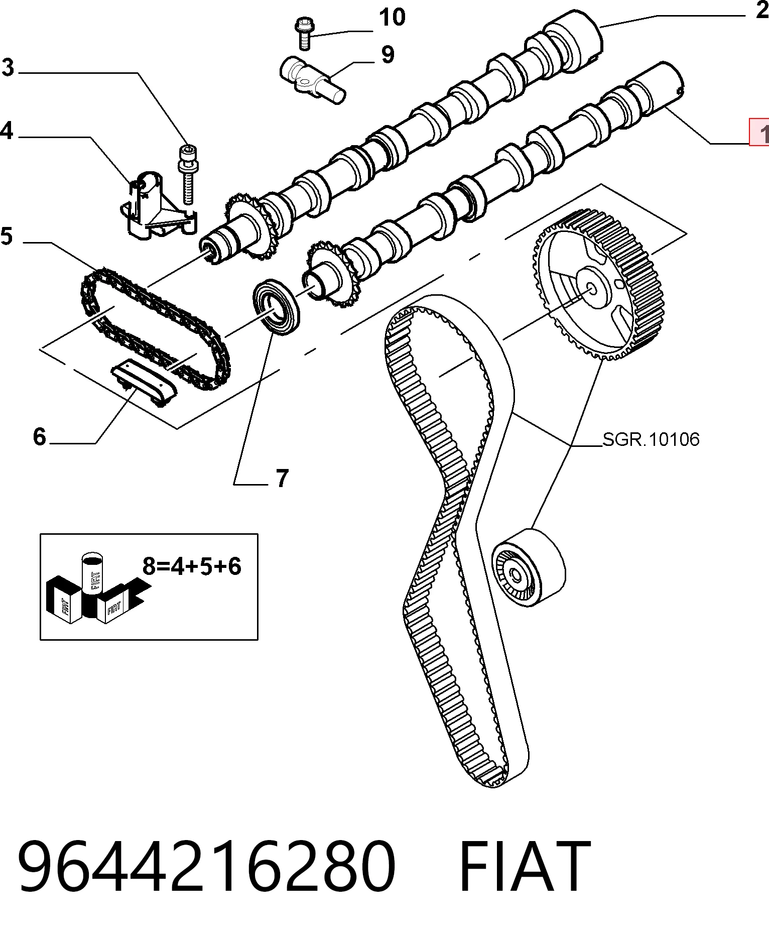 Árbol de levas admisión Galaxy  monovolumen (2006-2015) original desde 134,02 €