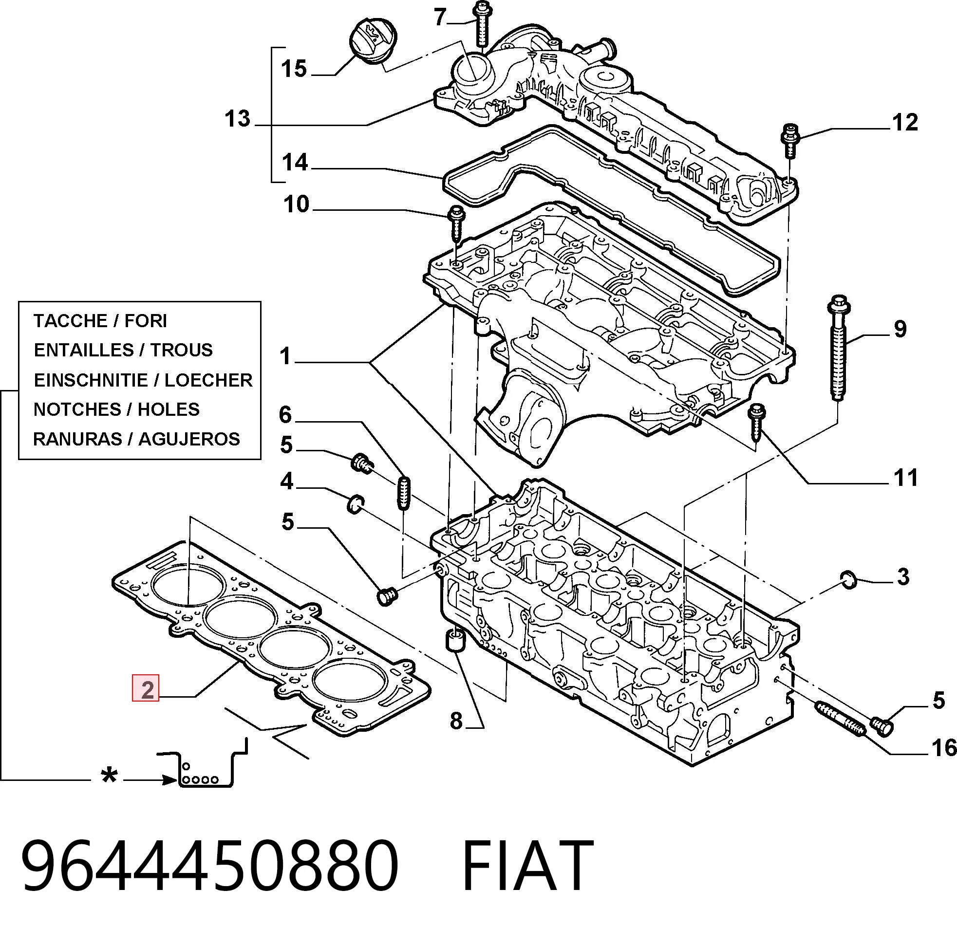Empaque de culata para Ford Mondeo IV (CA2)