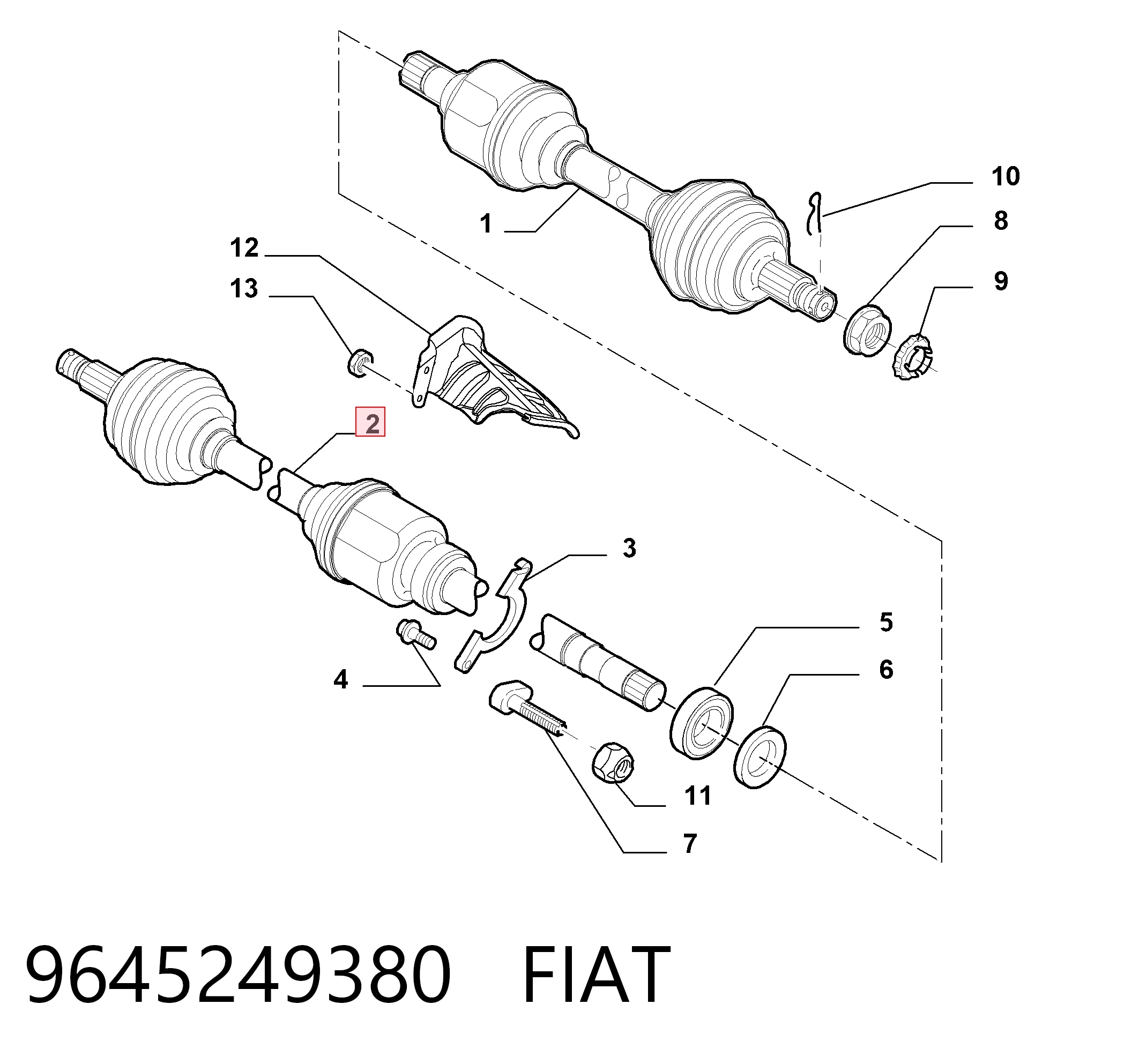 9645249380 Fiat/Alfa/Lancia
