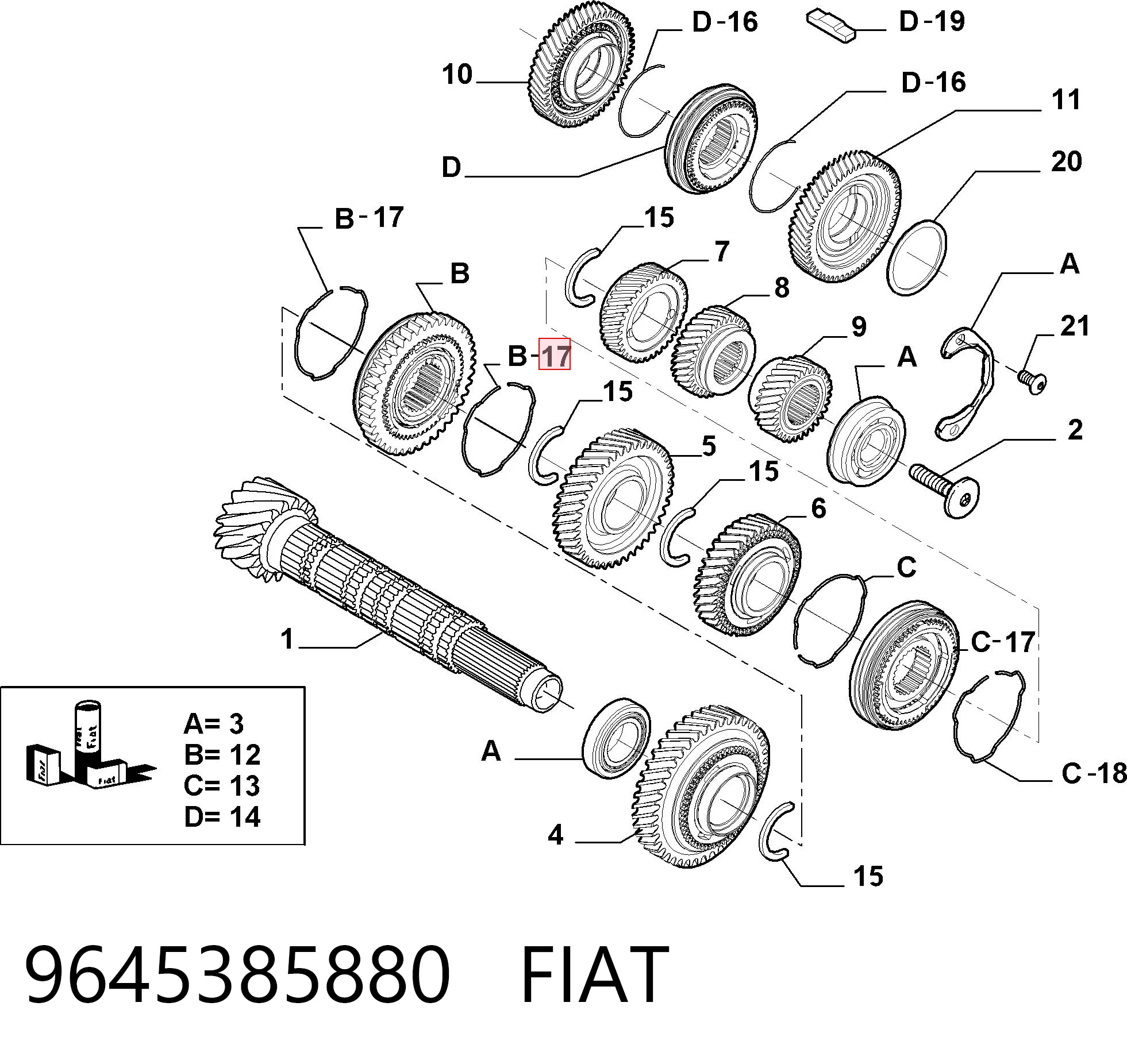 9645385880 Fiat/Alfa/Lancia