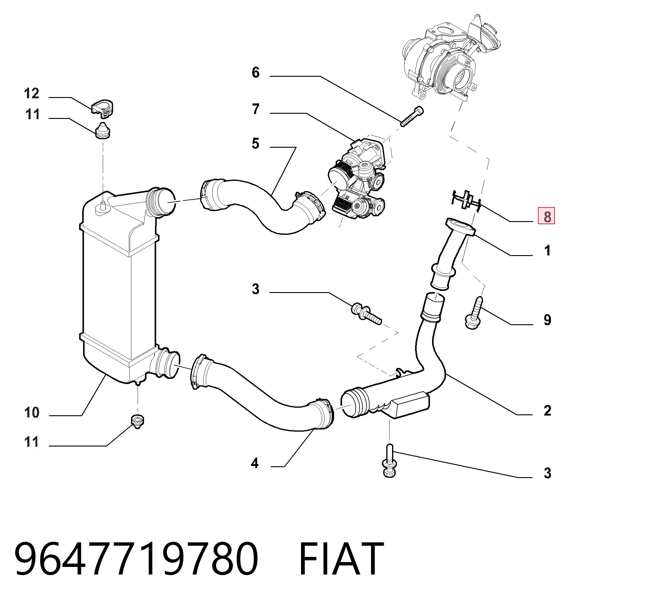9647719780 Fiat/Alfa/Lancia