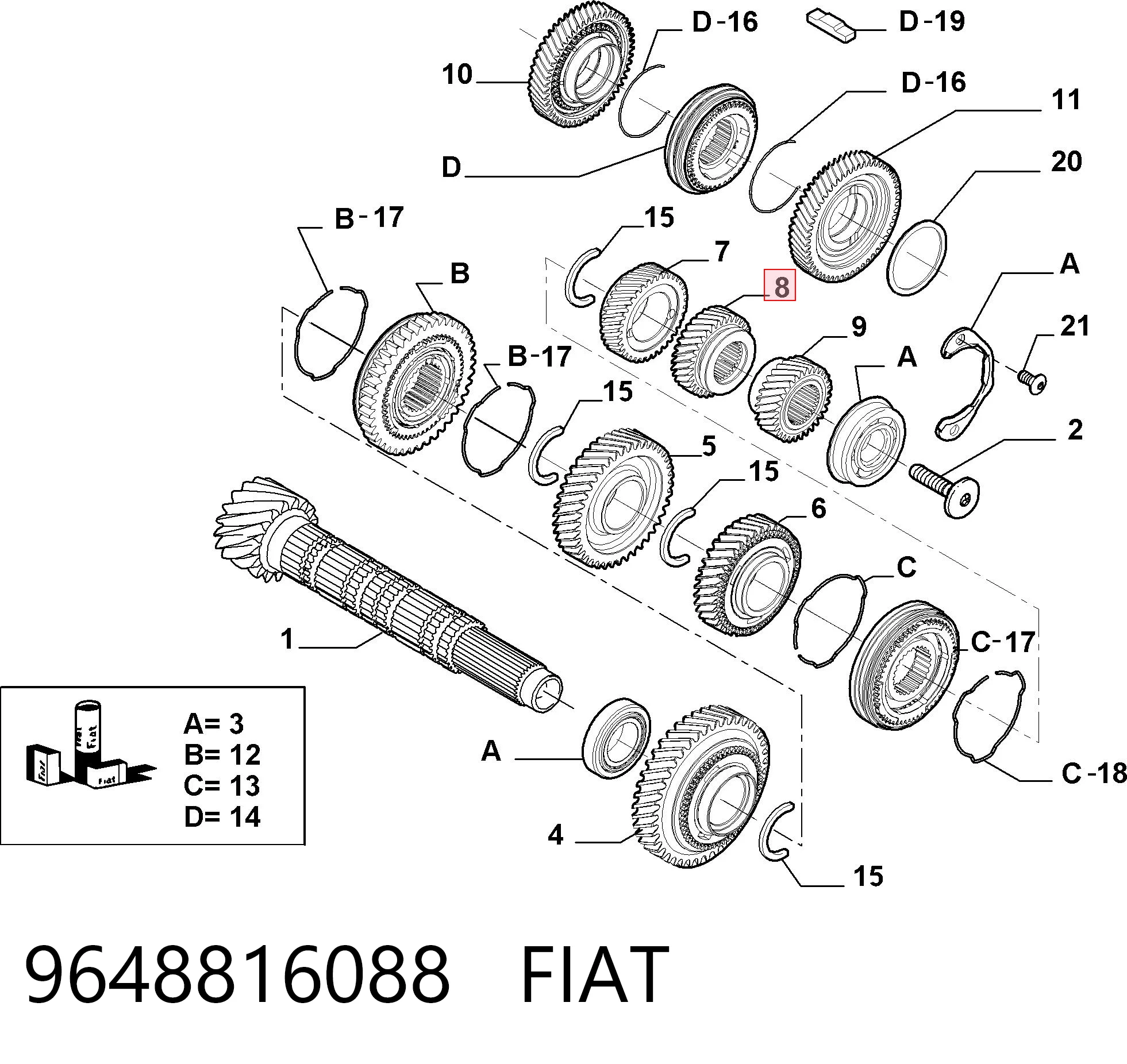 9648816088 Fiat/Alfa/Lancia