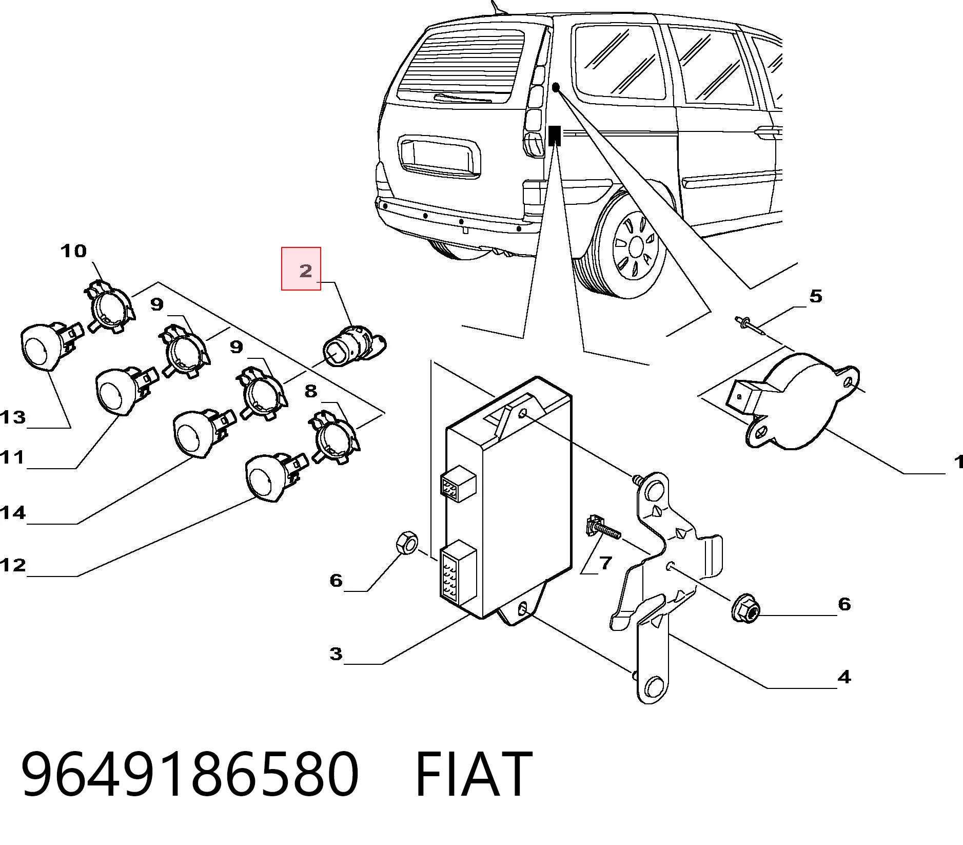 9649186580 Fiat/Alfa/Lancia