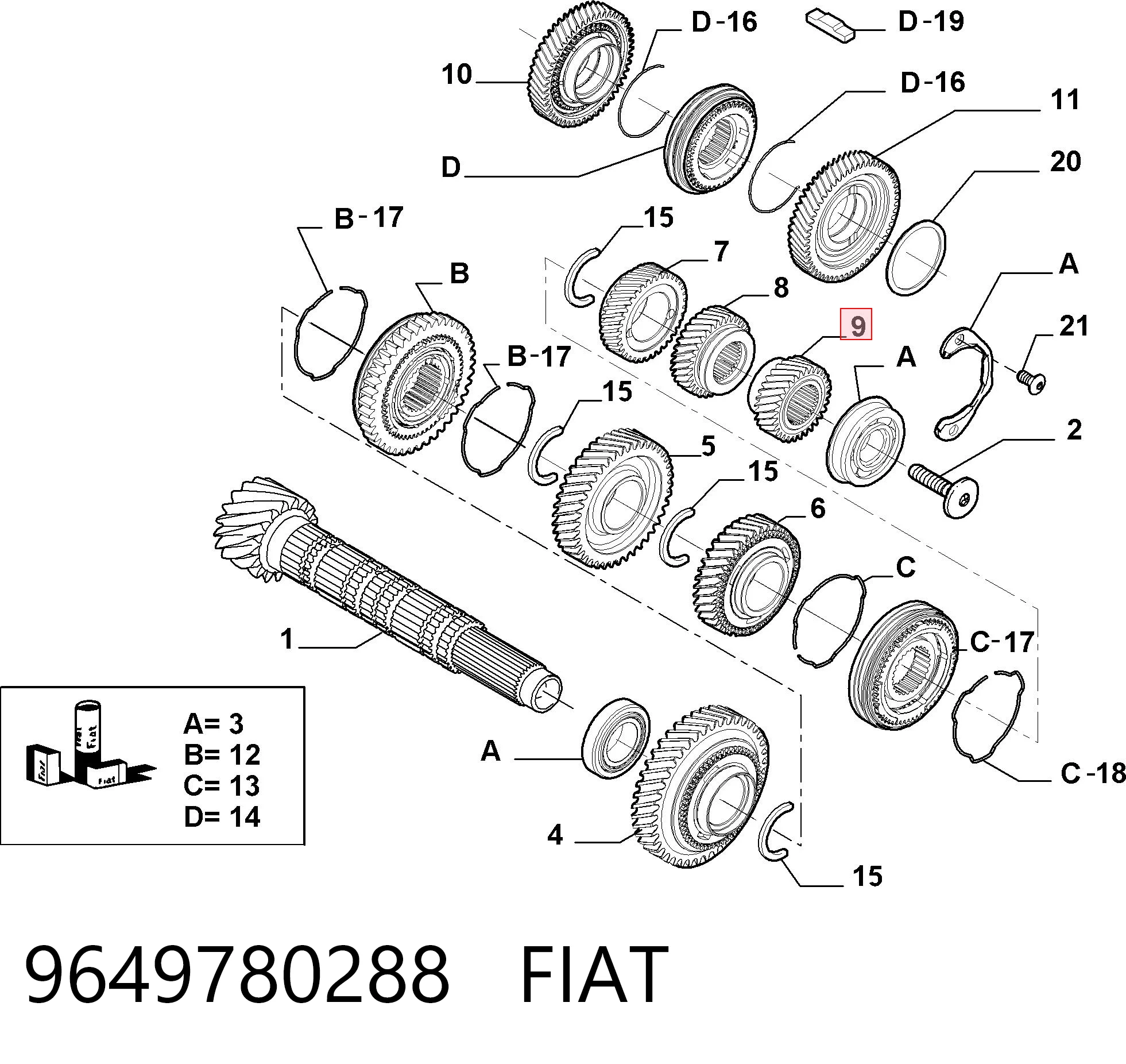9649780288 Fiat/Alfa/Lancia