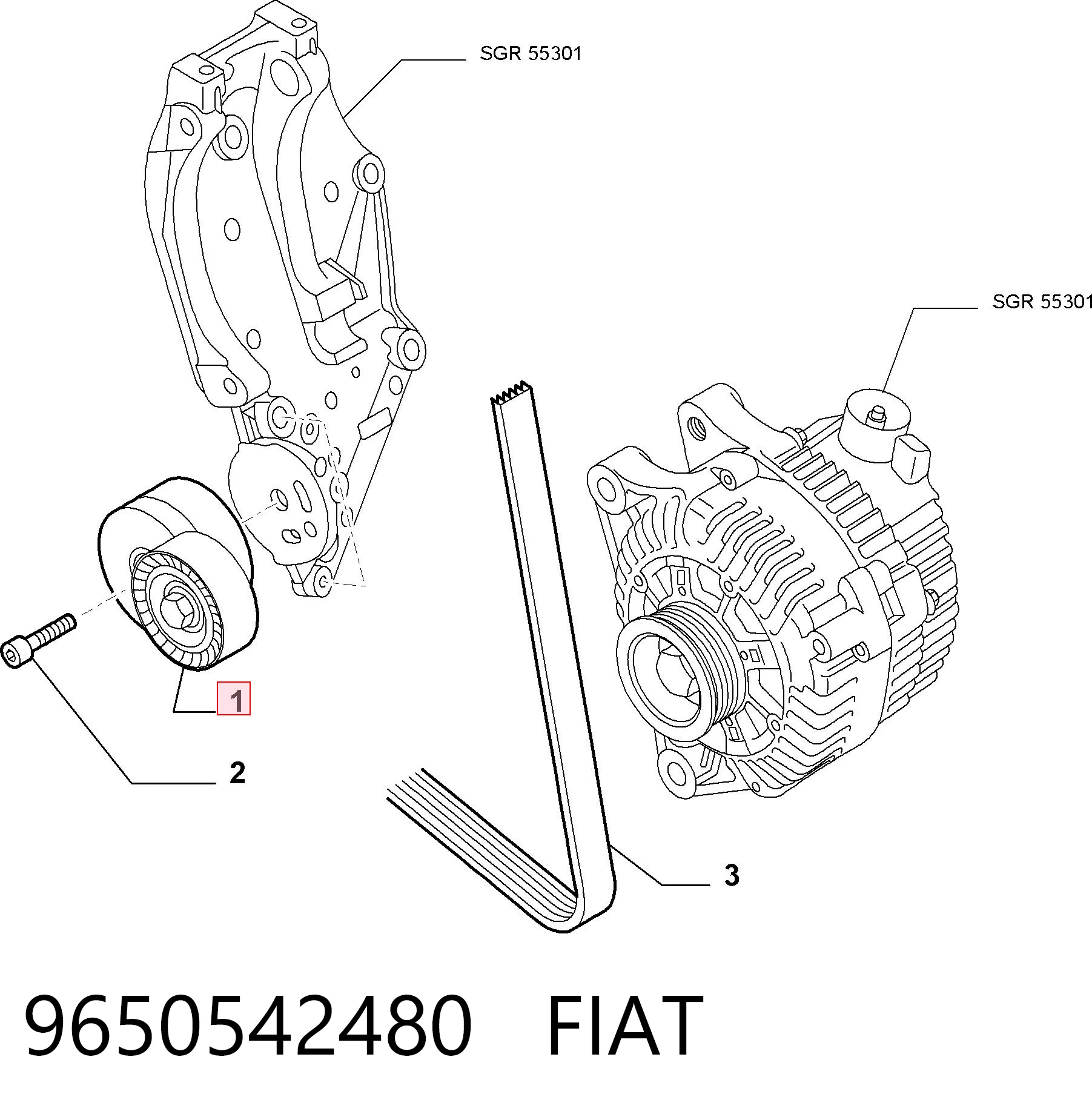 9650542480 Fiat/Alfa/Lancia