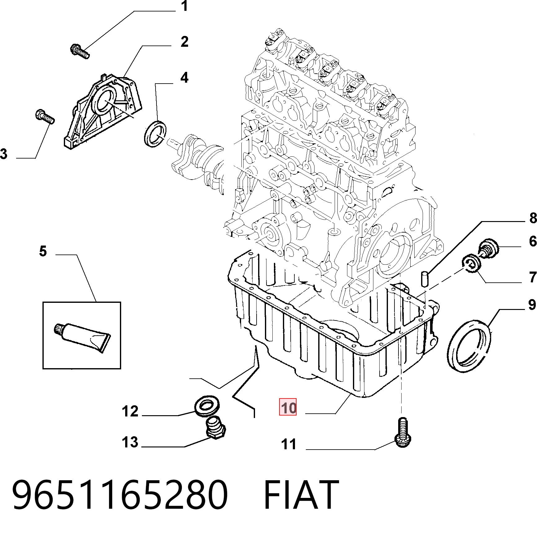 9651165280 Fiat/Alfa/Lancia