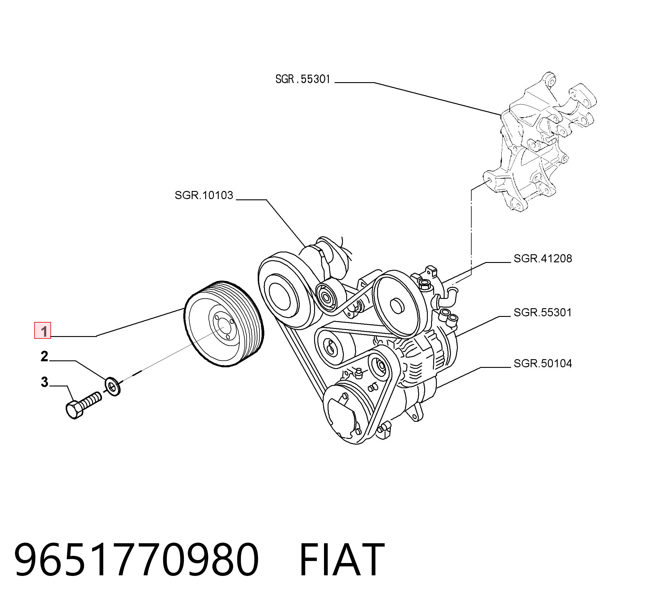 9651770980 Fiat/Alfa/Lancia