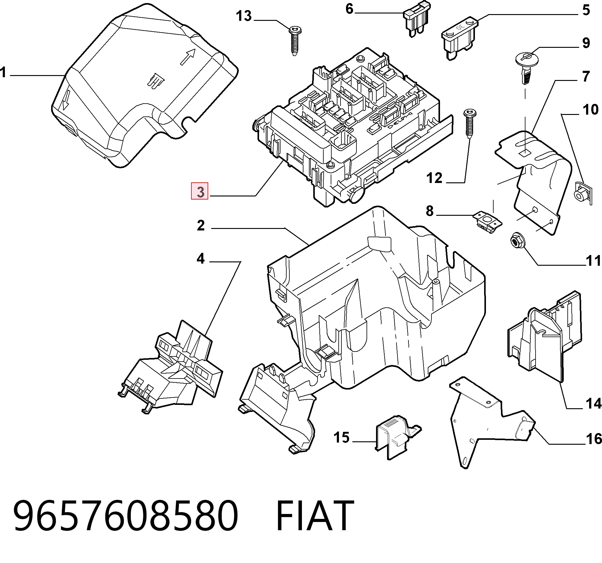 9657608580 Fiat/Alfa/Lancia