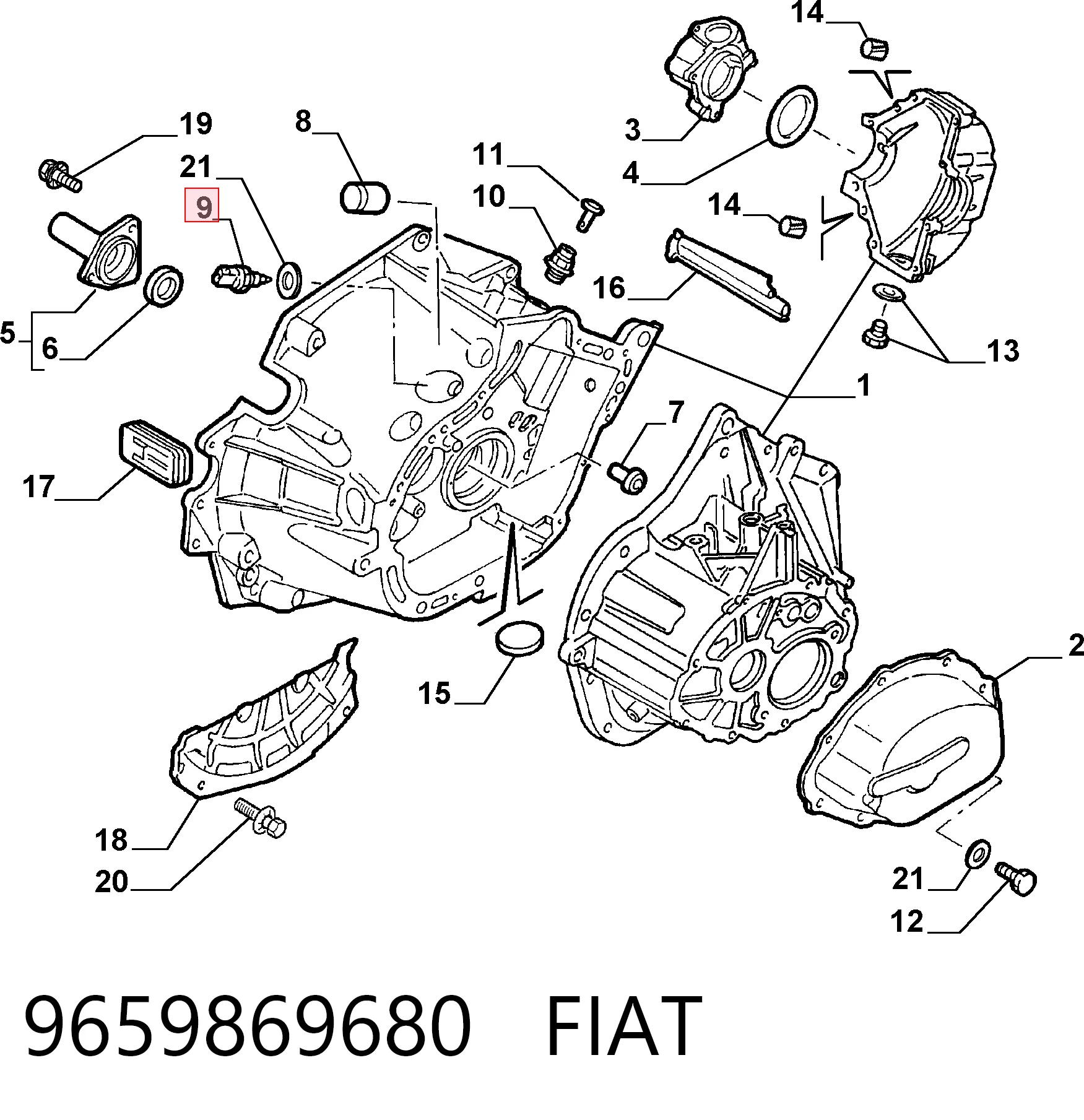 Interruptor piloto de marcha atrás Citroen Berlingo  (2008-2018)