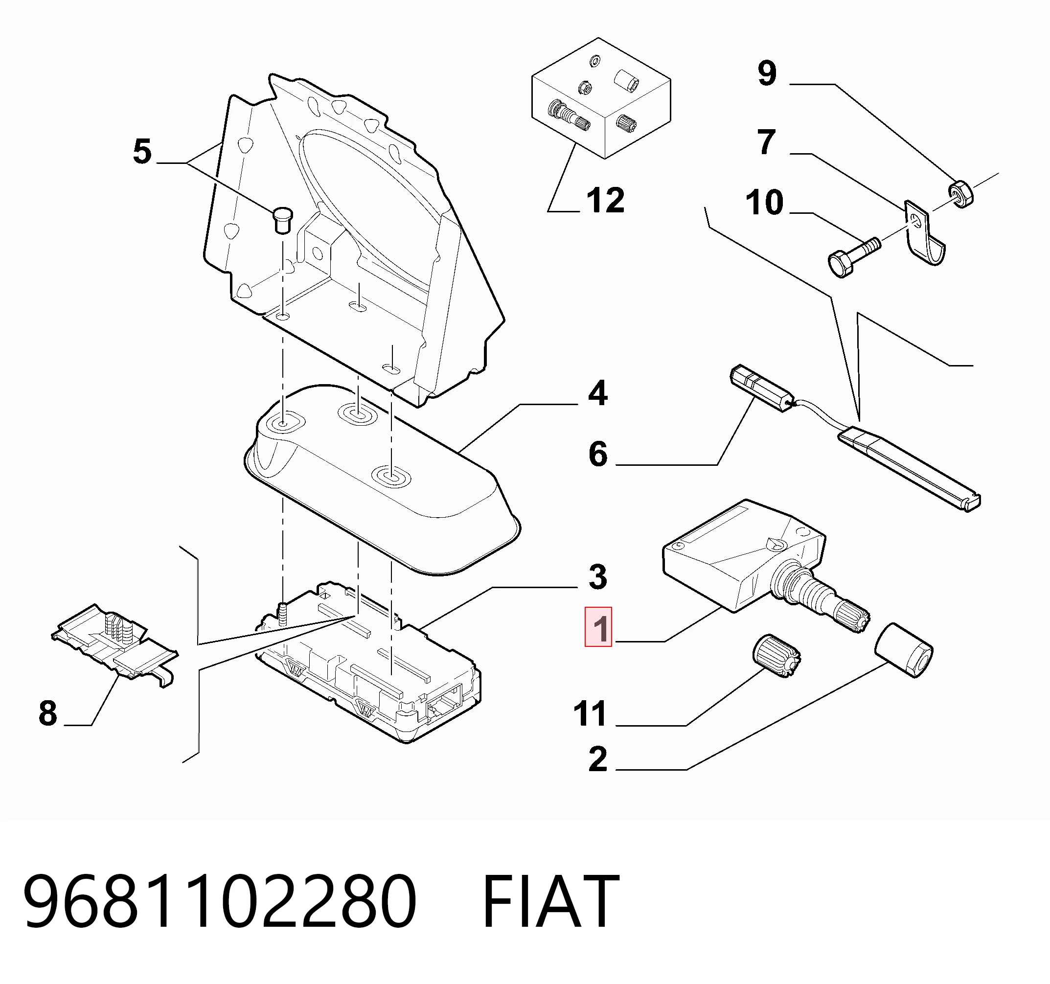 Sensor de presión de ruedas Citroen C-Elysee ()