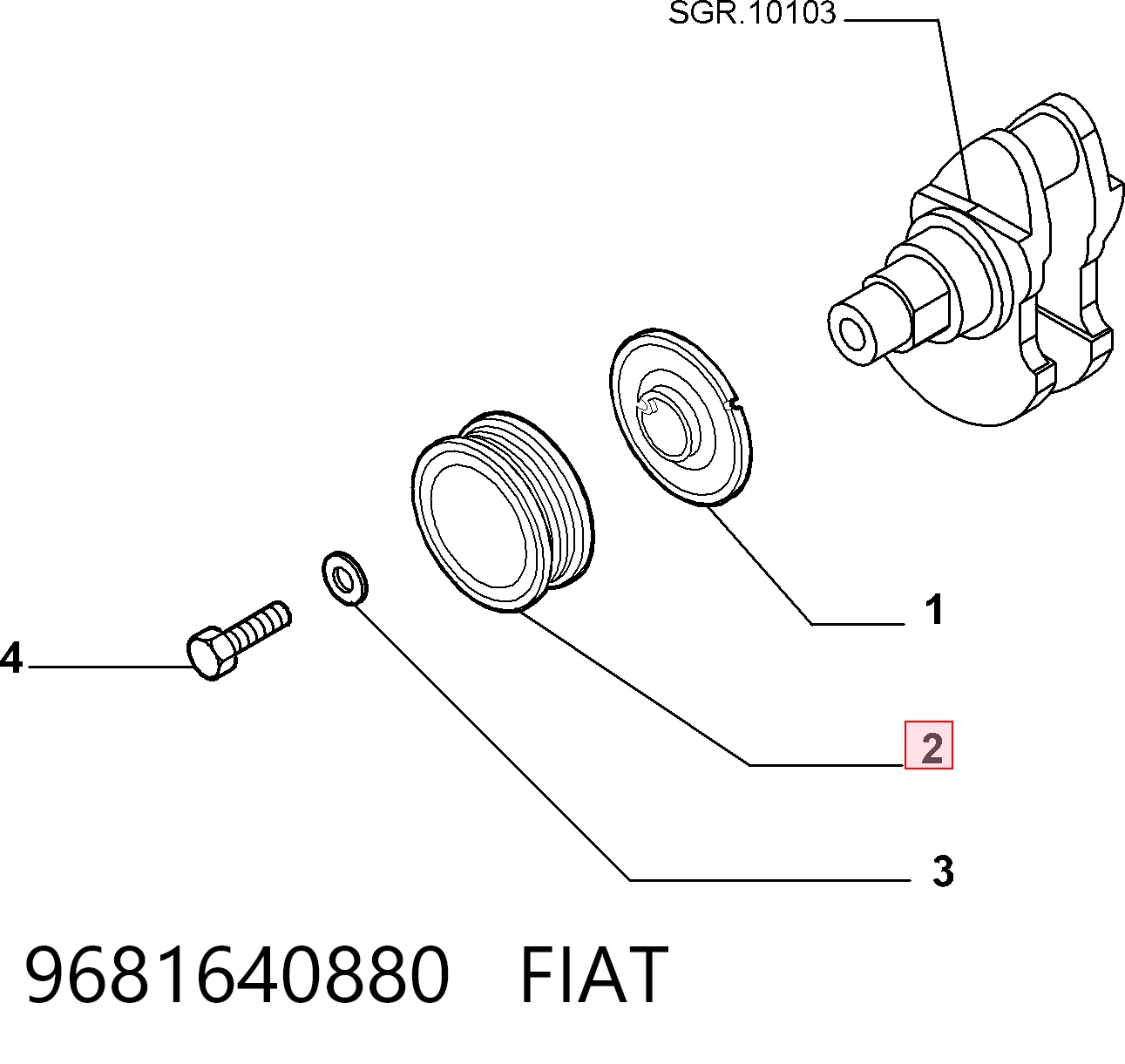 9681640880 Fiat/Alfa/Lancia