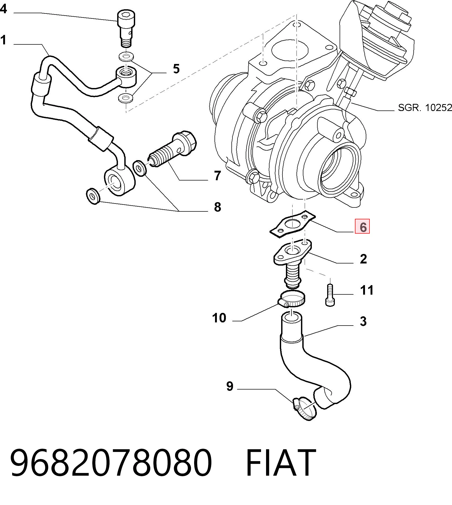 9682078080 Fiat/Alfa/Lancia