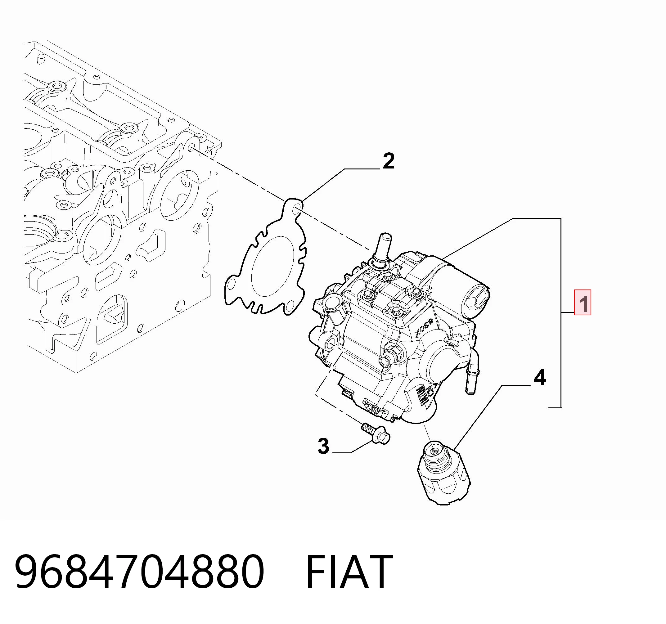Bomba inyectora 1231954 Ford