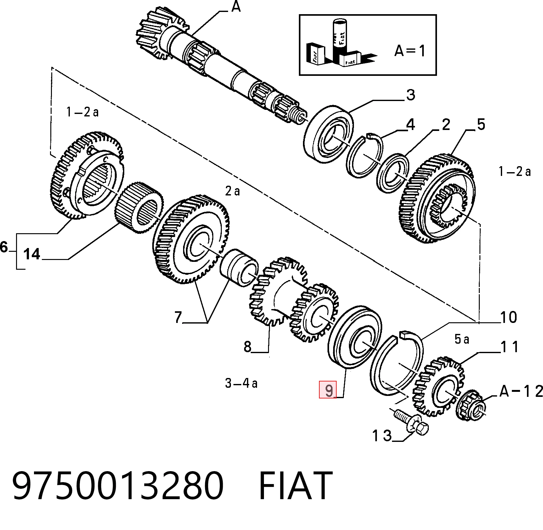 9750013280 Fiat/Alfa/Lancia