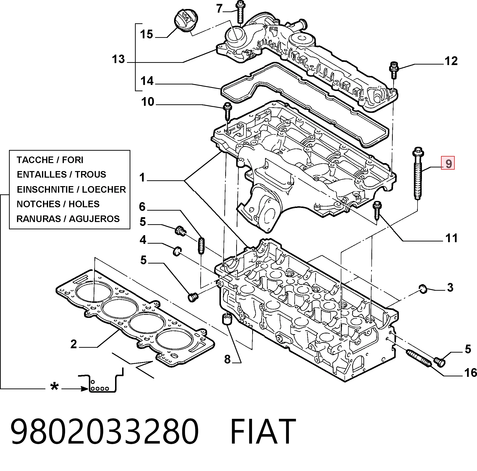 Juego tornillos culata Ford Focus II hatchback (DA, HCP, DP) (2004 - 2011) precio, desde 17,89 EUR