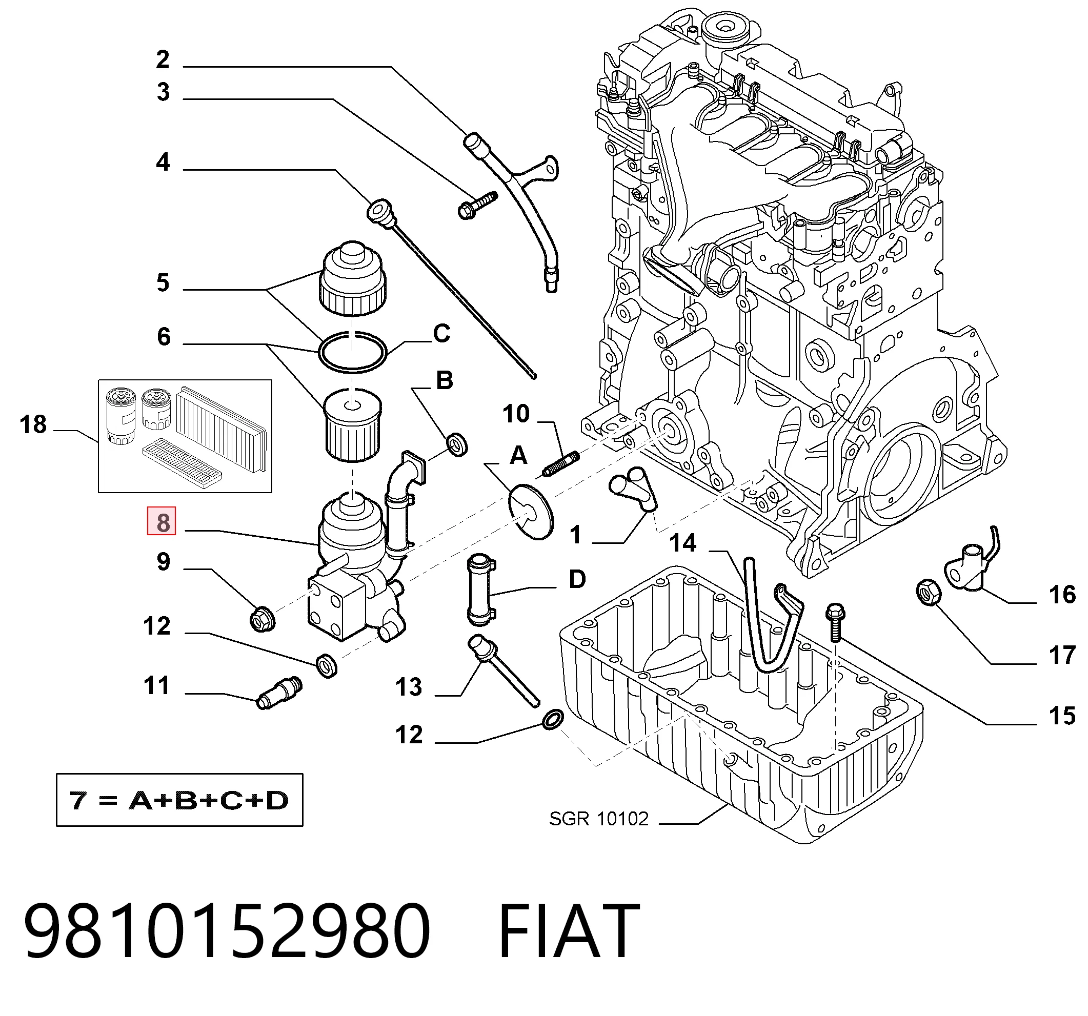 9810152980 Fiat/Alfa/Lancia