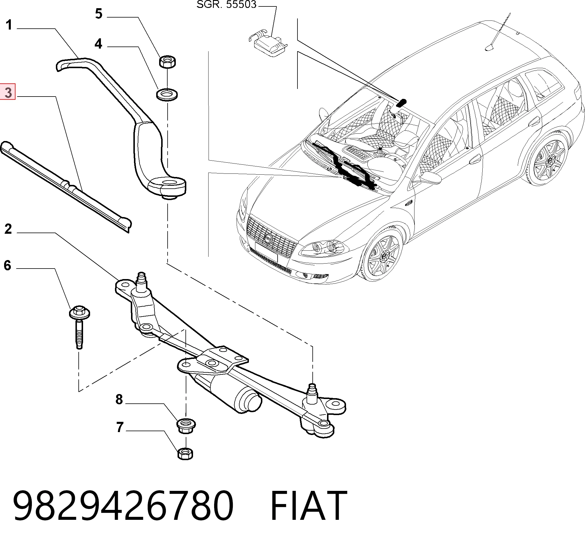9829426780 Fiat/Alfa/Lancia