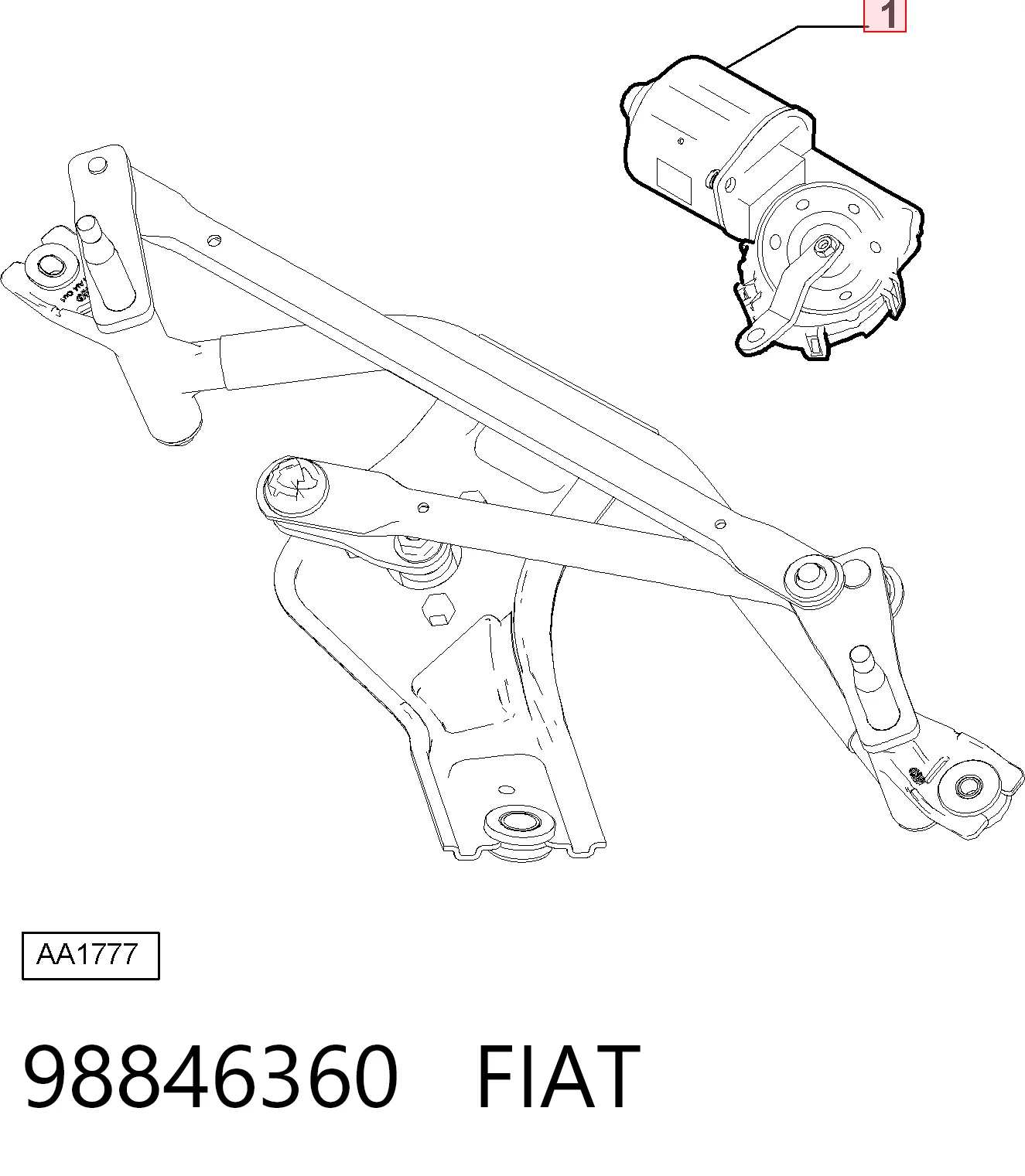 Comprar Motor del limpiaparabrisas Citroen Nemo   a bajo precio