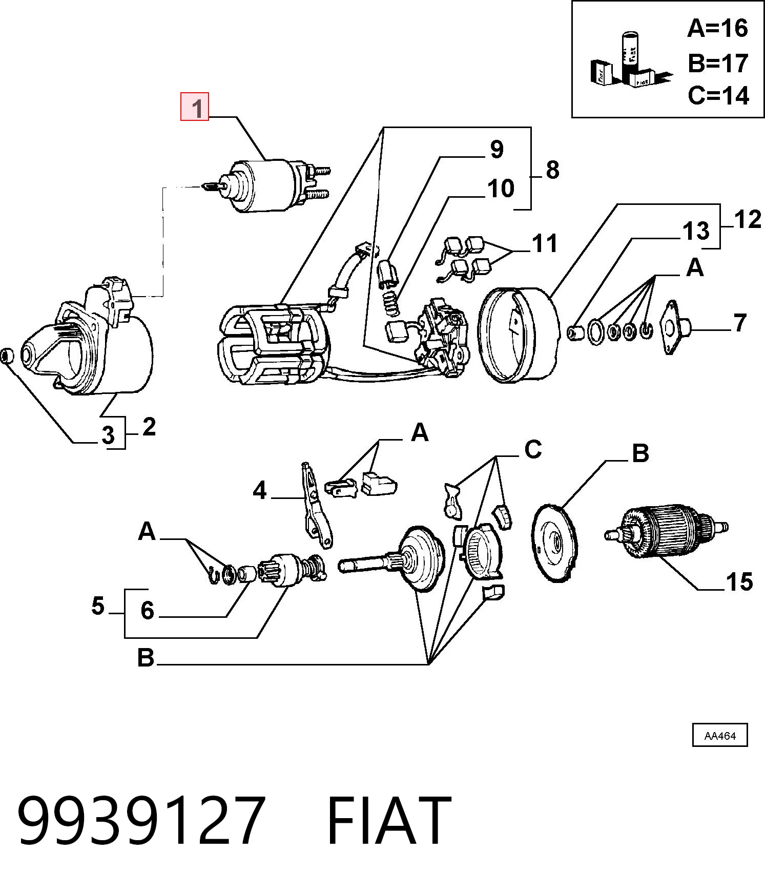 9939127 Fiat/Alfa/Lancia