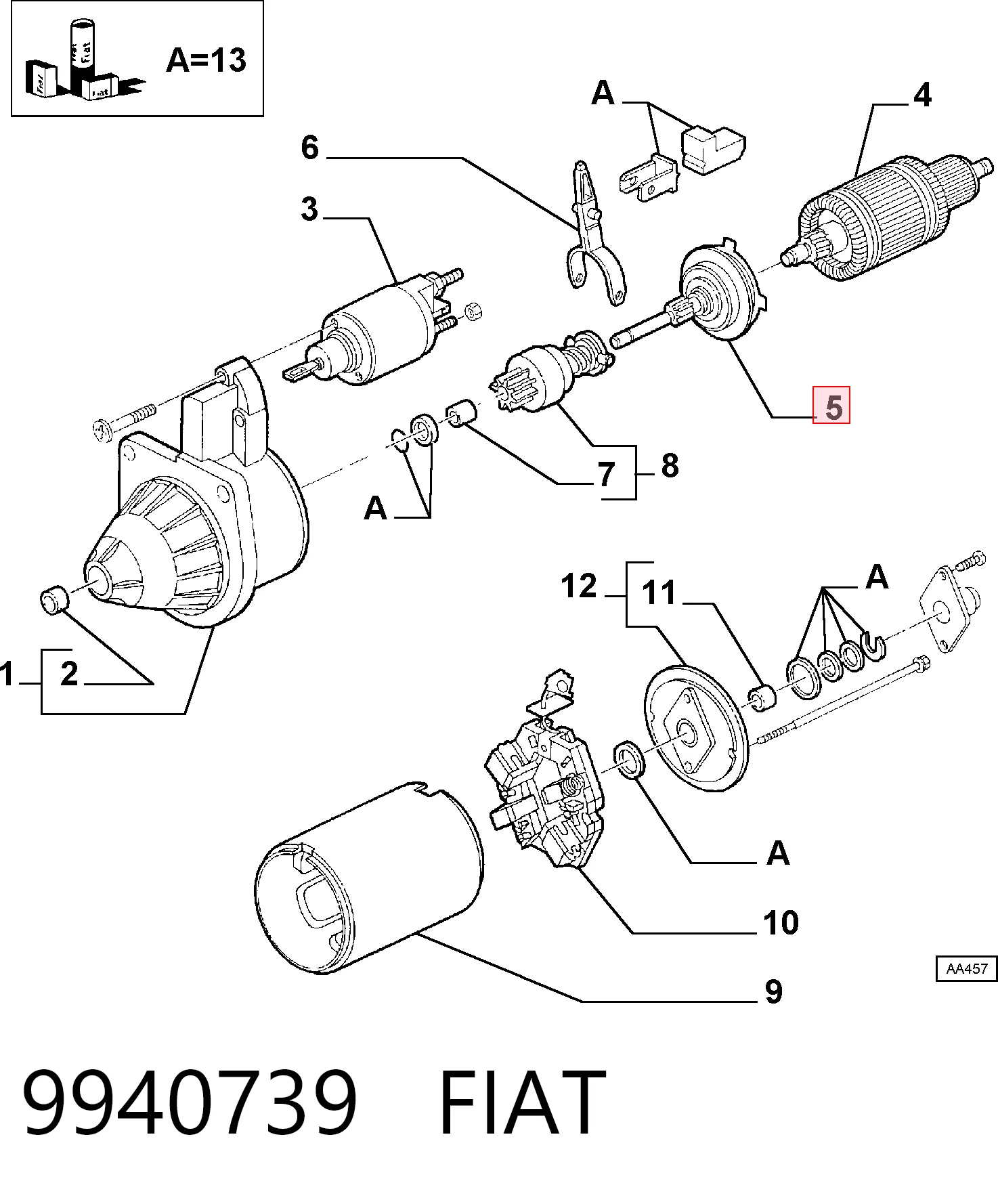 9940739 Fiat/Alfa/Lancia