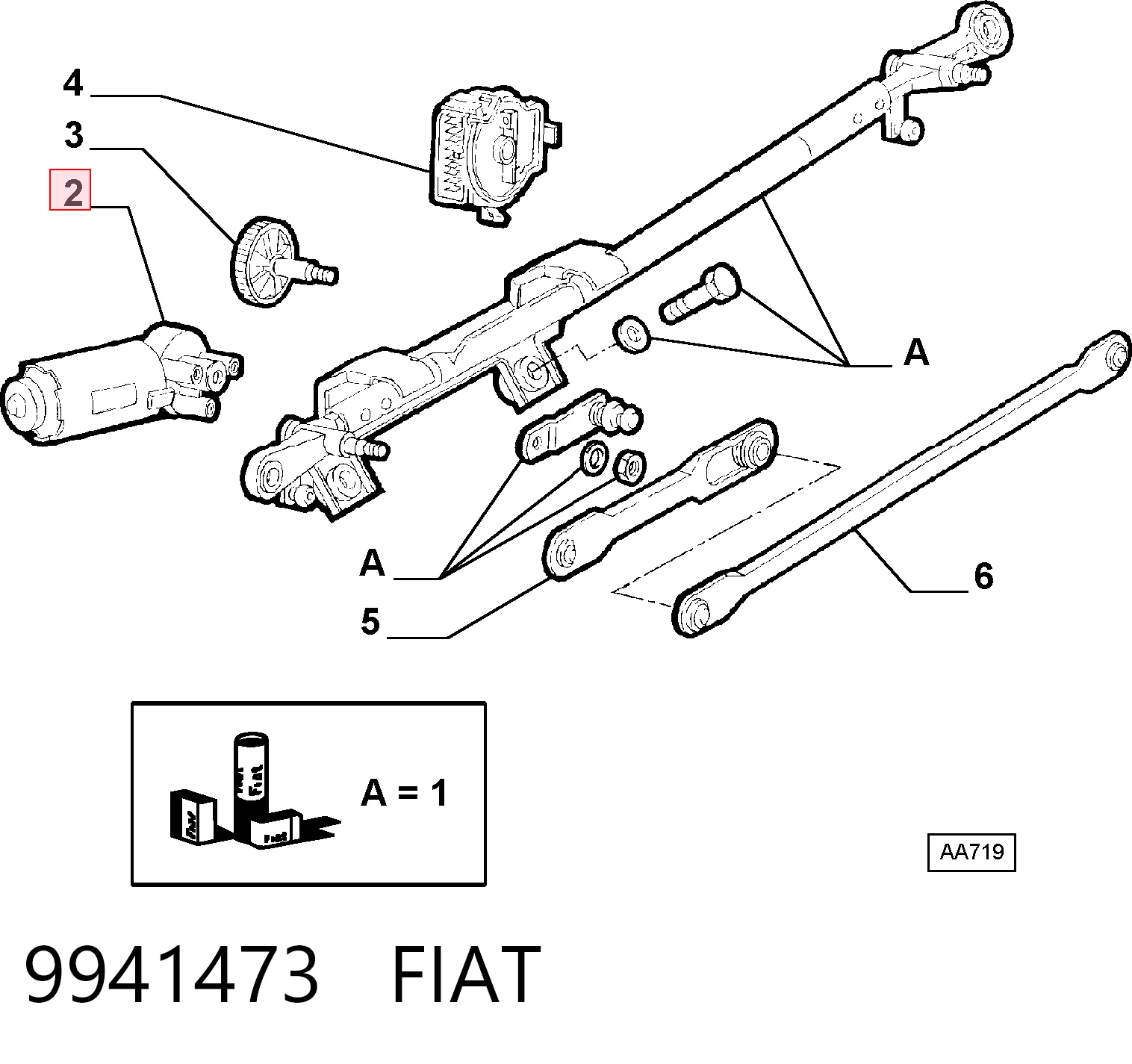 Comprar Motor limpiaparabrisas Alfa Romeo 146  930
