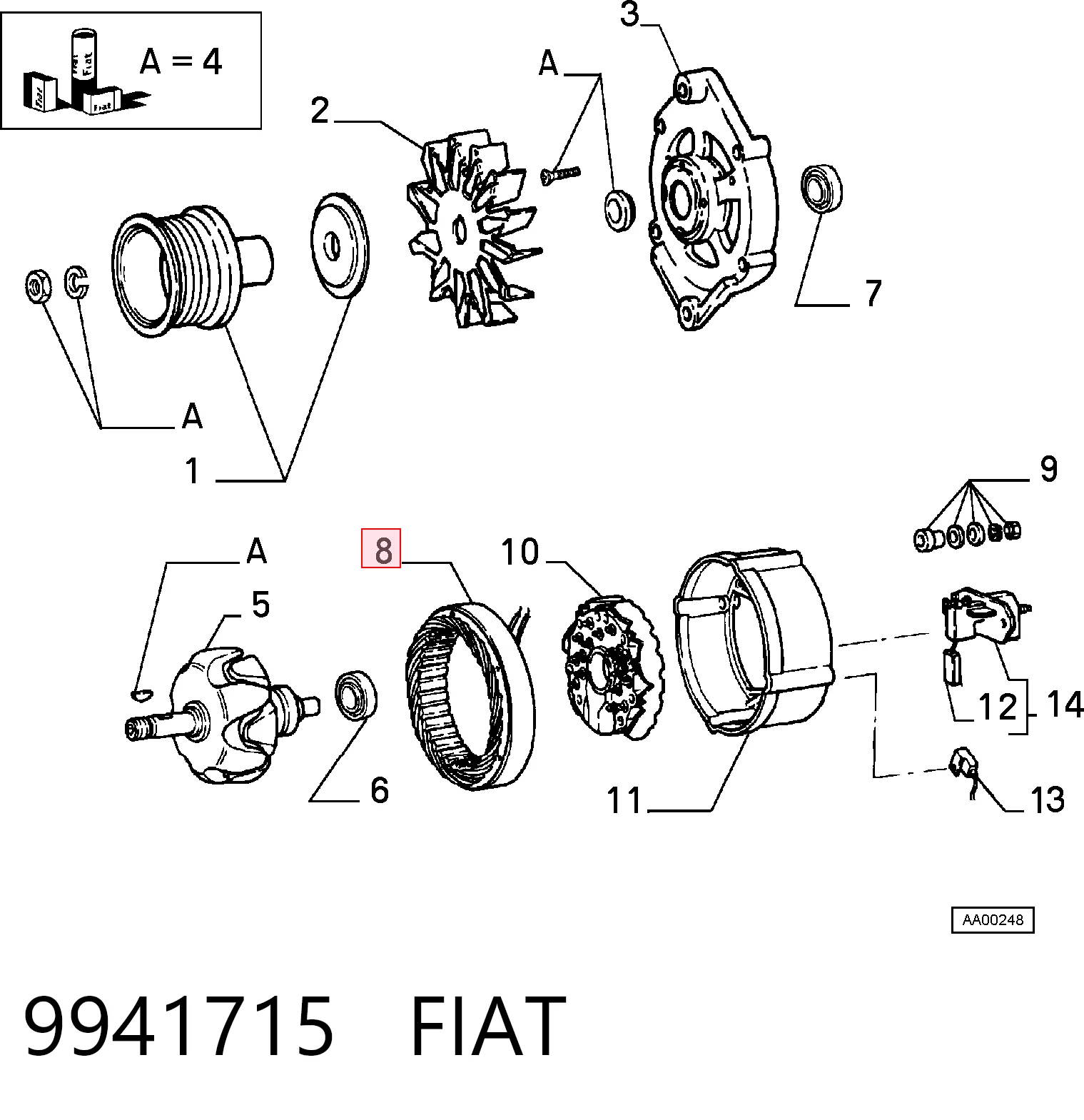 9941715 Fiat/Alfa/Lancia