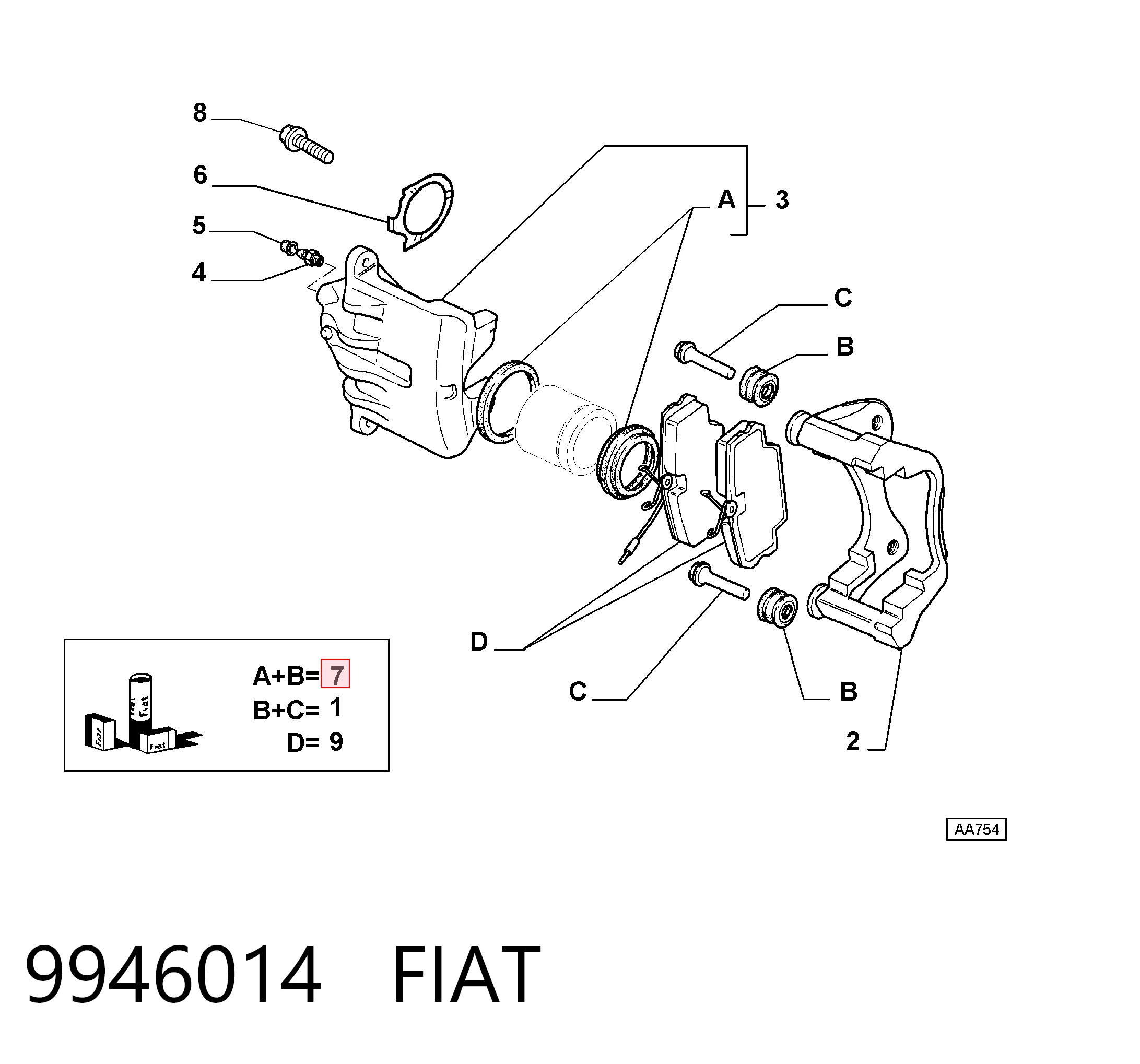 Comprar Juego de reparación de pinza de freno delantero Mercedes A  W169 a bajo precio